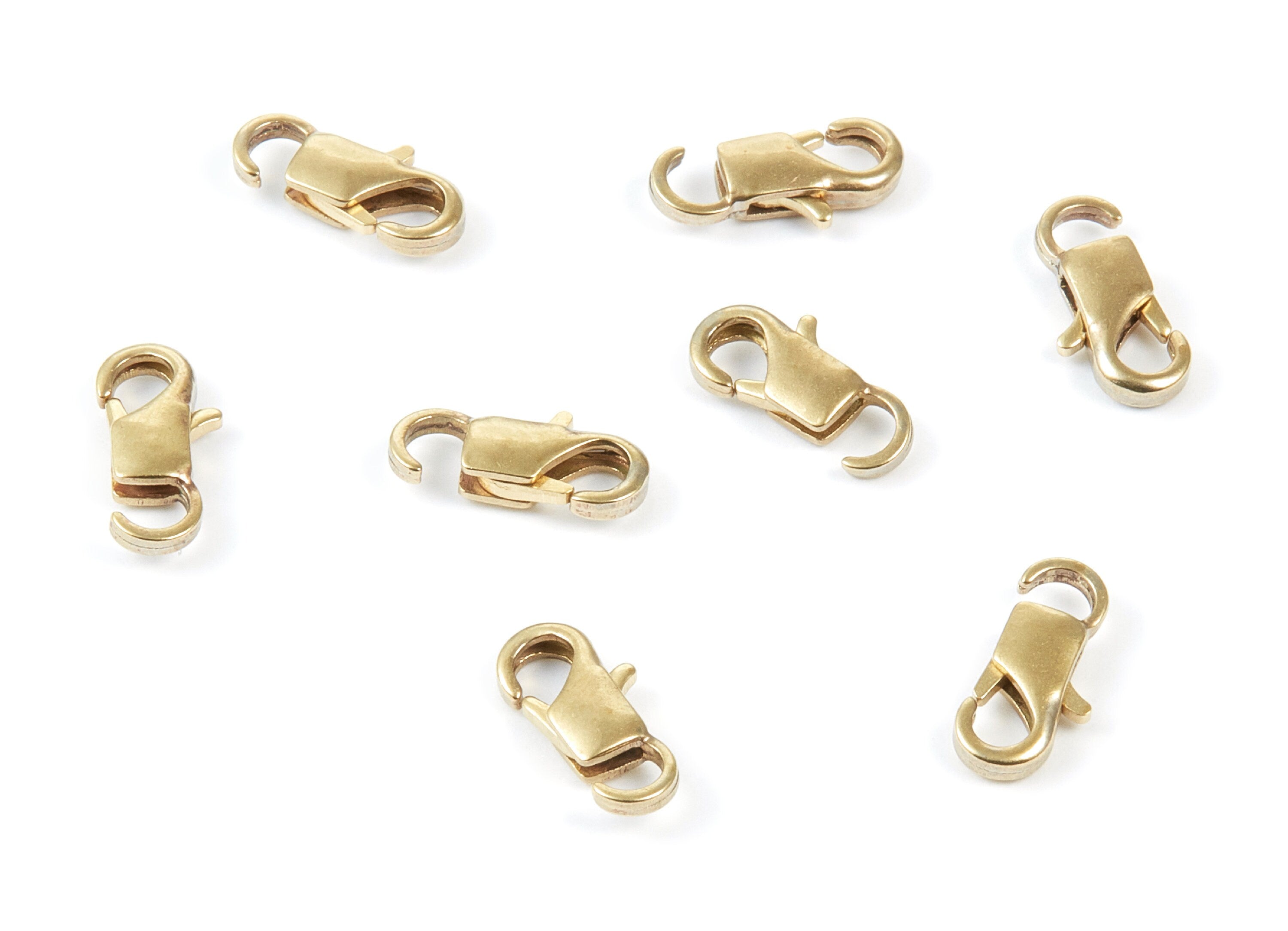 Brass Parrot Clasp - Raw Brass Lobster Claw Clasps - Jewelry Supplies - 11,84x5,7mm - PP1664 - DOMEDBAZAAR