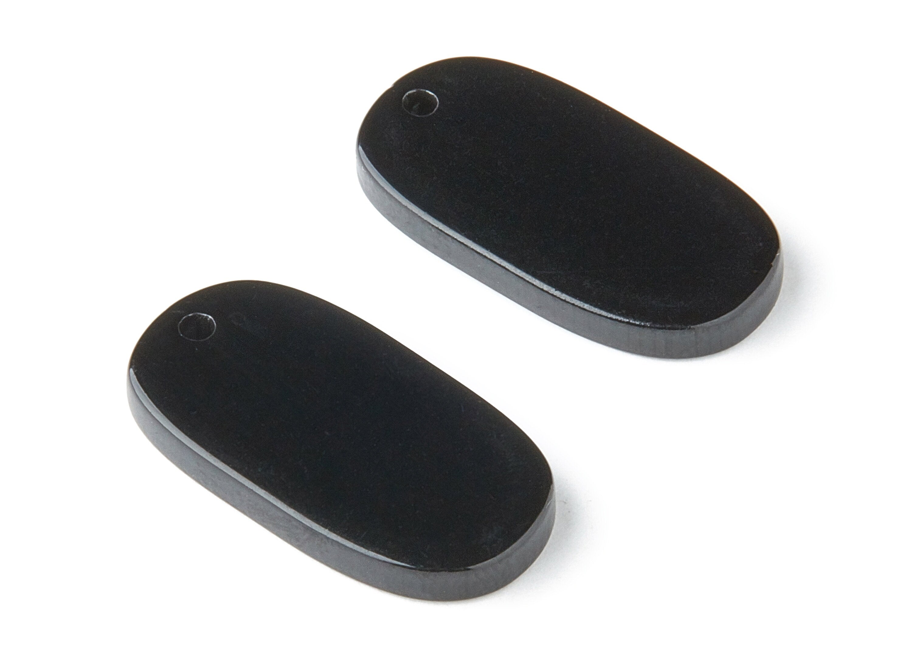 Acrylic Oval Earring Charms - Oval Shaped Pendant - Earring Findings - Jewelry Supplies - Color Code: A66 - 26.7x14x2.6mm - AC1156AL - DOMEDBAZAAR