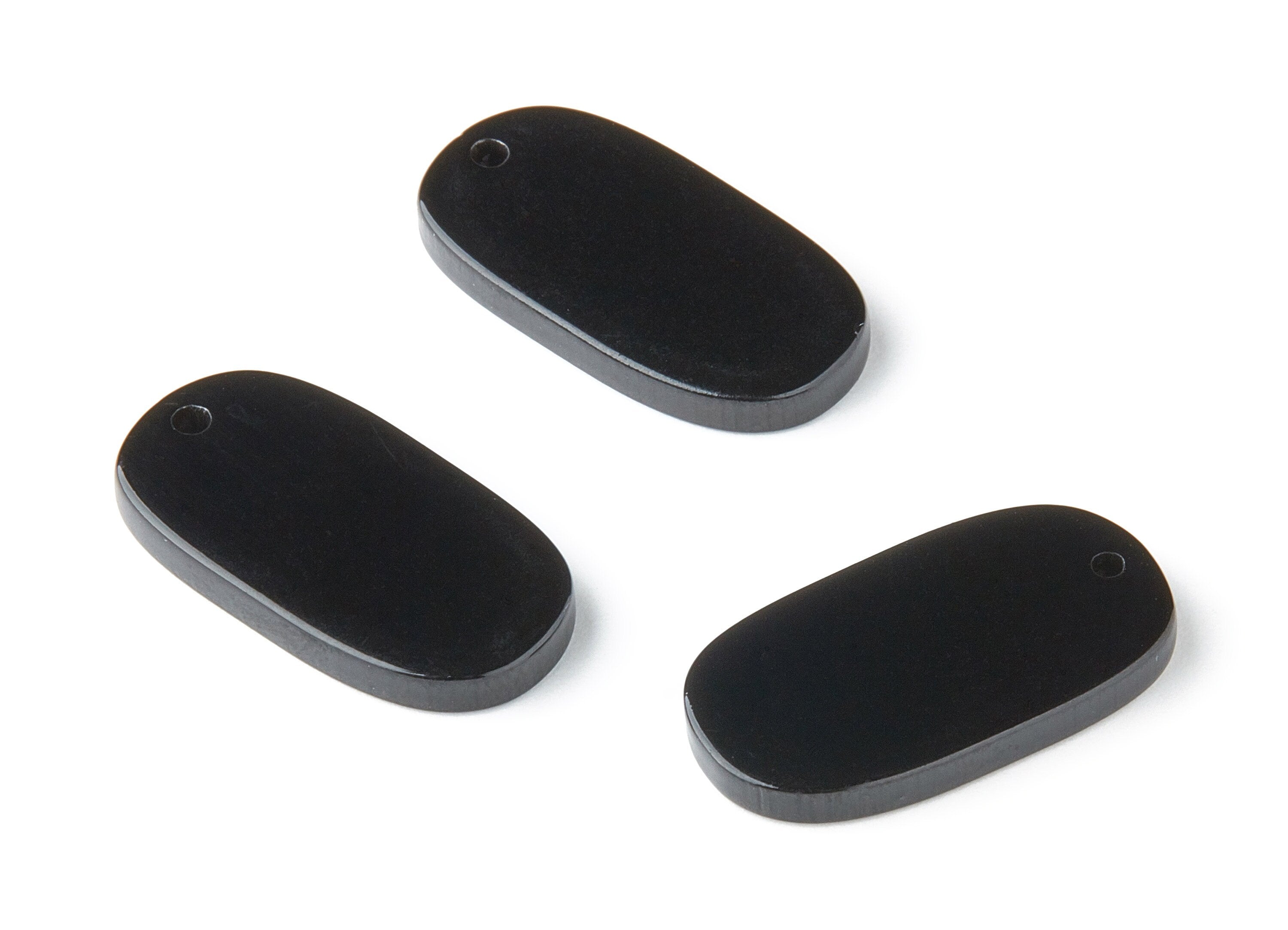 Acrylic Oval Earring Charms - Oval Shaped Pendant - Earring Findings - Jewelry Supplies - Color Code: A66 - 26.7x14x2.6mm - AC1156AL - DOMEDBAZAAR