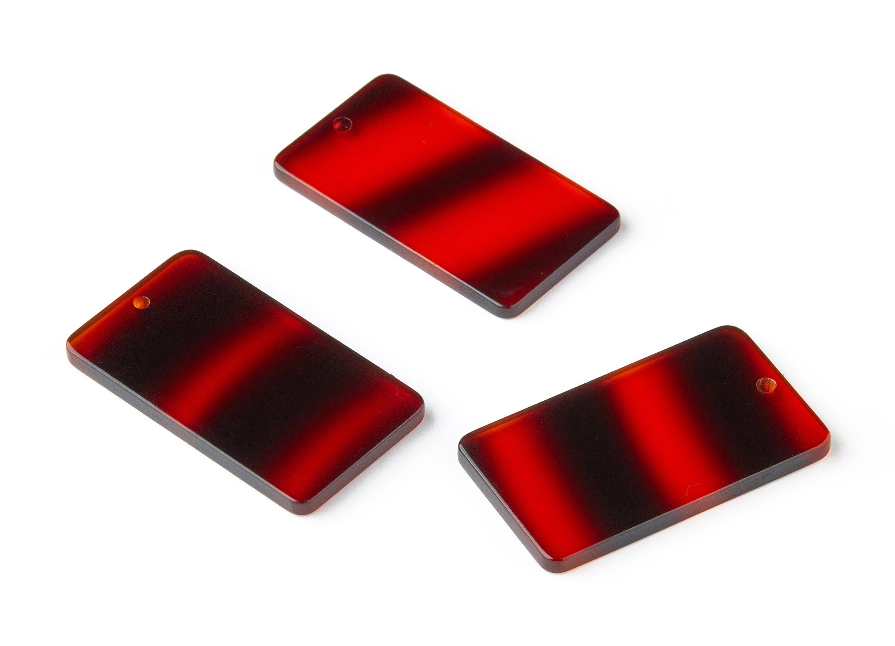 Acetate Rectangle Earring Charms - Rectangle Pendant - Earring Findings - Jewelry Supplies - Color Code: A288 - 33.73x19.46x2.65mm - AC1217J - DOMEDBAZAAR