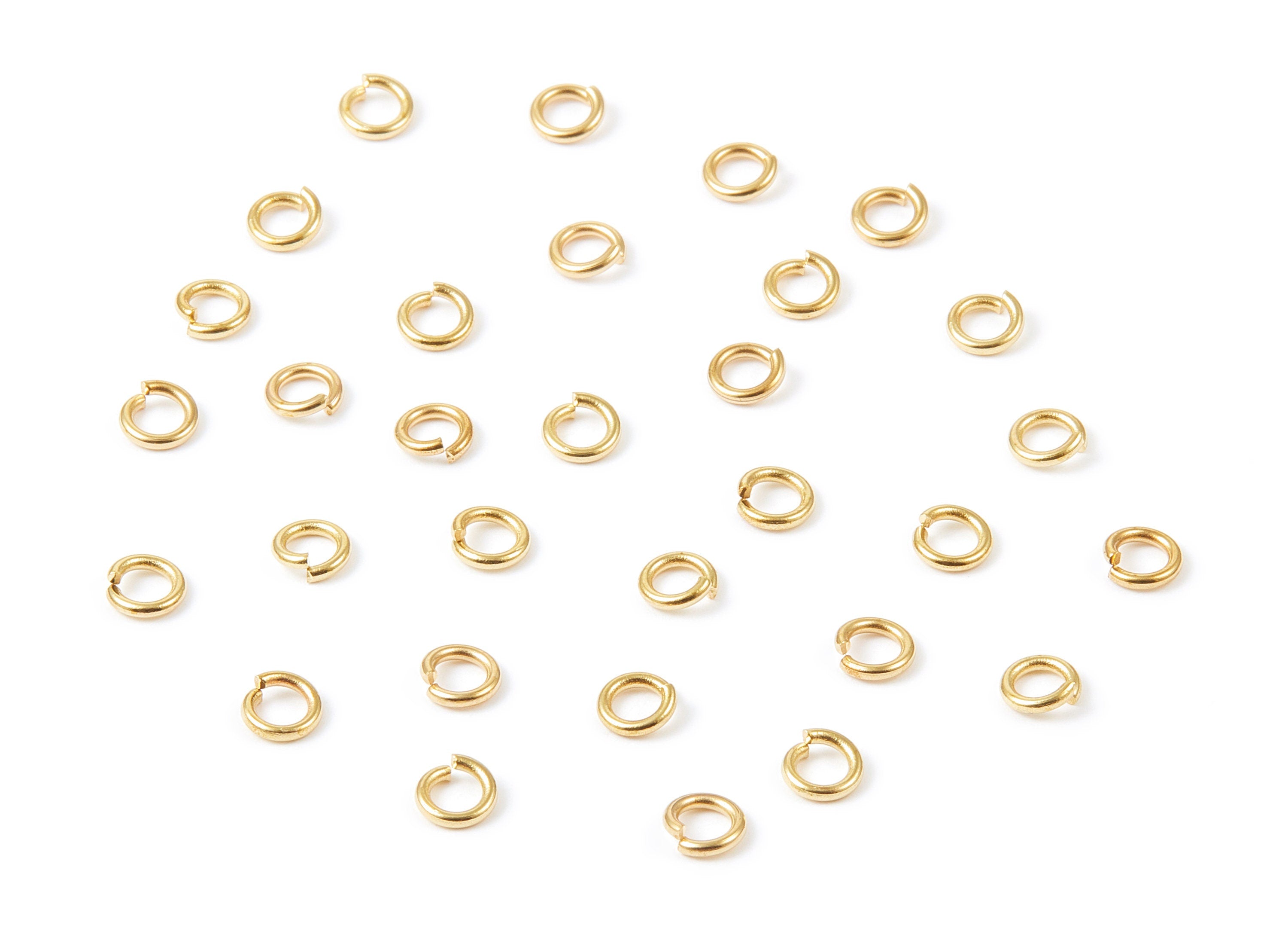 Brass Open Jump Rings - 1.0x5mm - Raw Brass Open Jump Rings - Circle Jump Rings - Jewelry Supplies - PP2138 - DOMEDBAZAAR