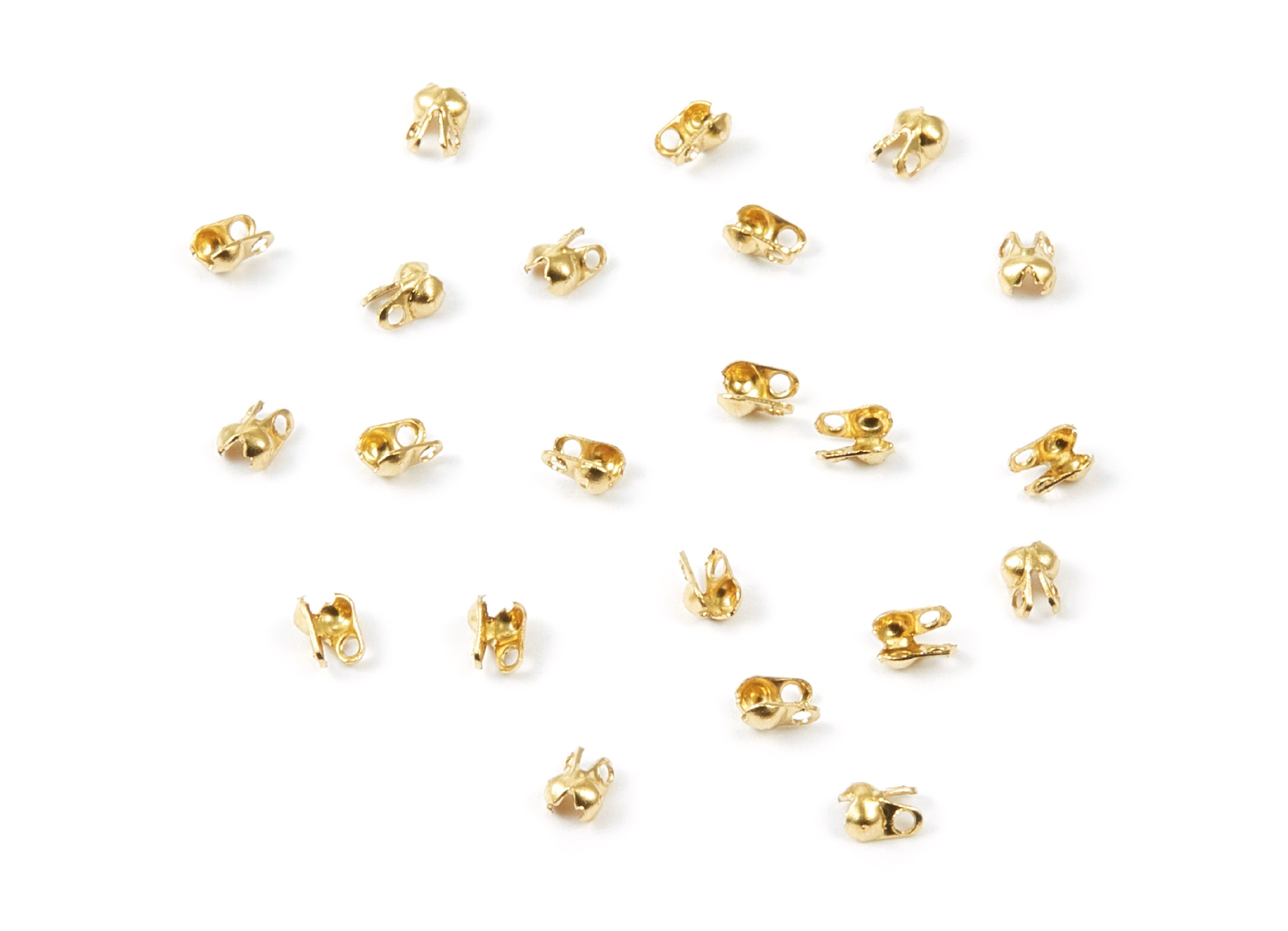 1.2 Ball Chain Clasp - 1.2 Raw Brass Chain Clasp - Raw Brass Connector Clasp - Jewelry Supplies - 3.5x2mm - PP1670 - DOMEDBAZAAR