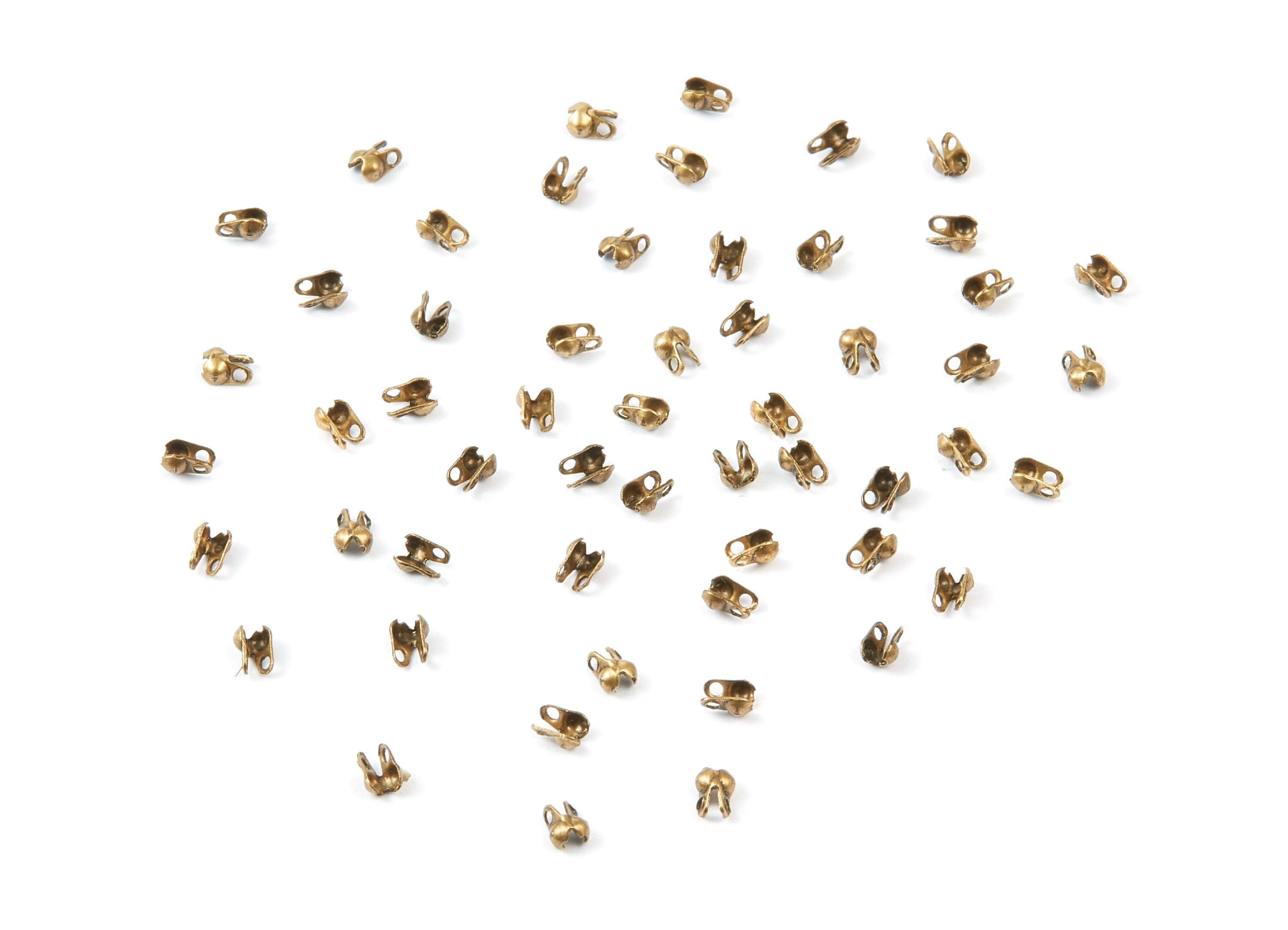 1.2 Ball Chain Clasp - 1.2 Antique Bronze Tone Plated Brass Chain Clasp - Brass Connector Clasp - Jewelry Supplies - 3.5x2mm - PP1670AB - DOMEDBAZAAR