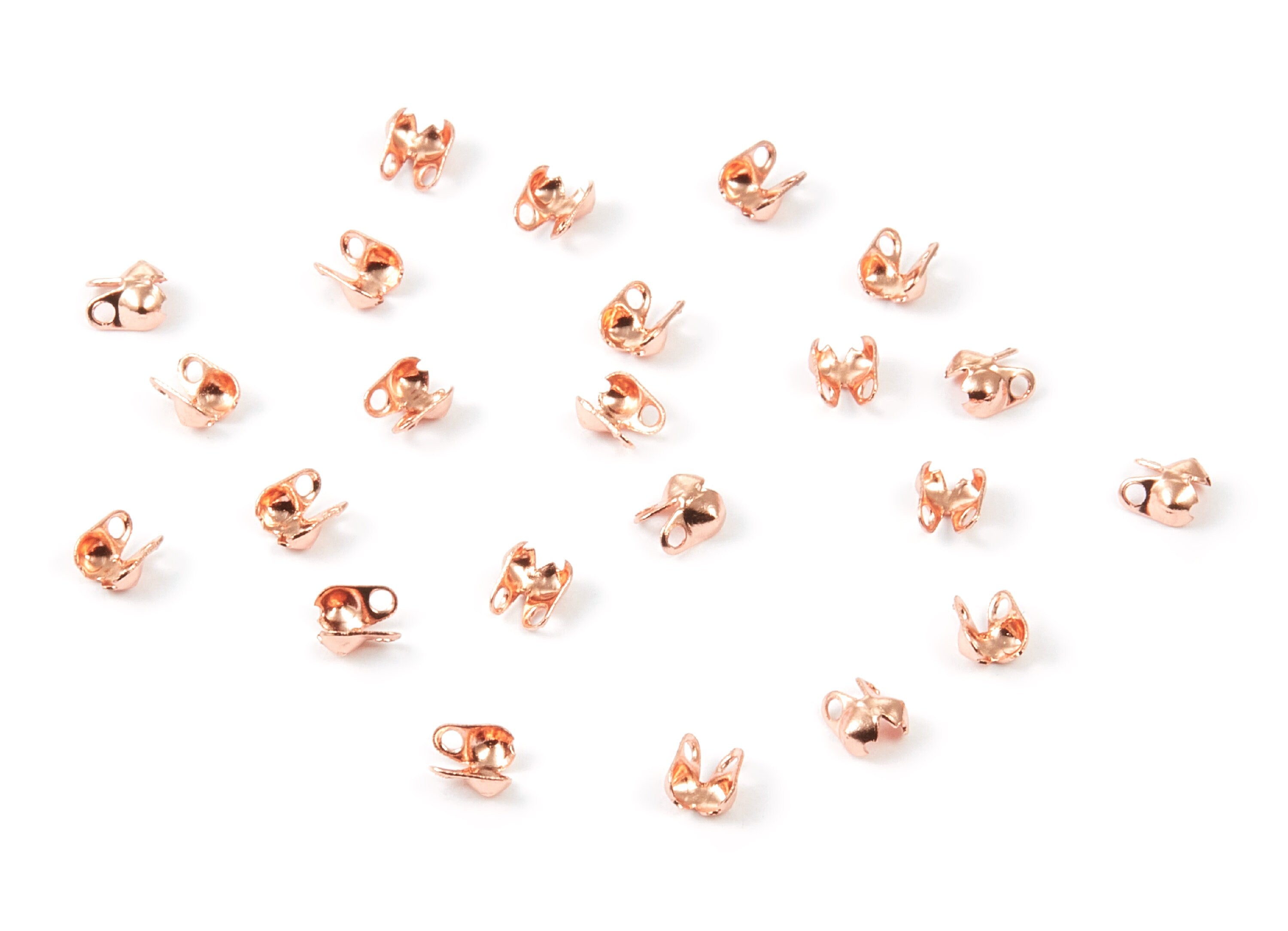 1.5 Ball Chain Clasp - 1.5 Rose Tone Plated Brass Chain Clasp - Brass Connector Clasp - Jewelry Supplies - 4x2.5mm - PP1675R - DOMEDBAZAAR