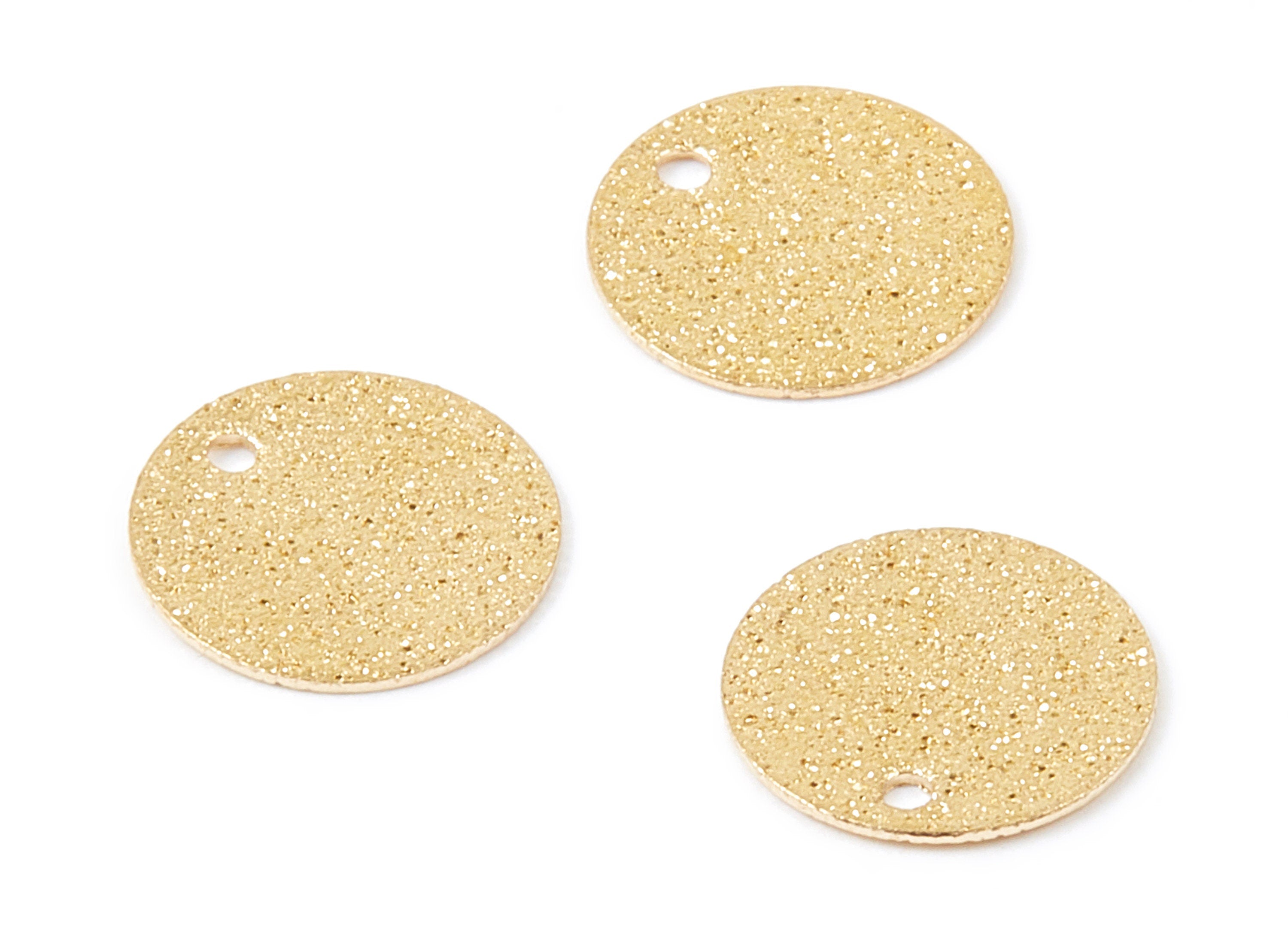 Brass Circle Charms - Brass Circle Shaped Stamping Blank - Earring Findings - Jewelry Tag - 12x12x0.5mm - PP2148 - DOMEDBAZAAR