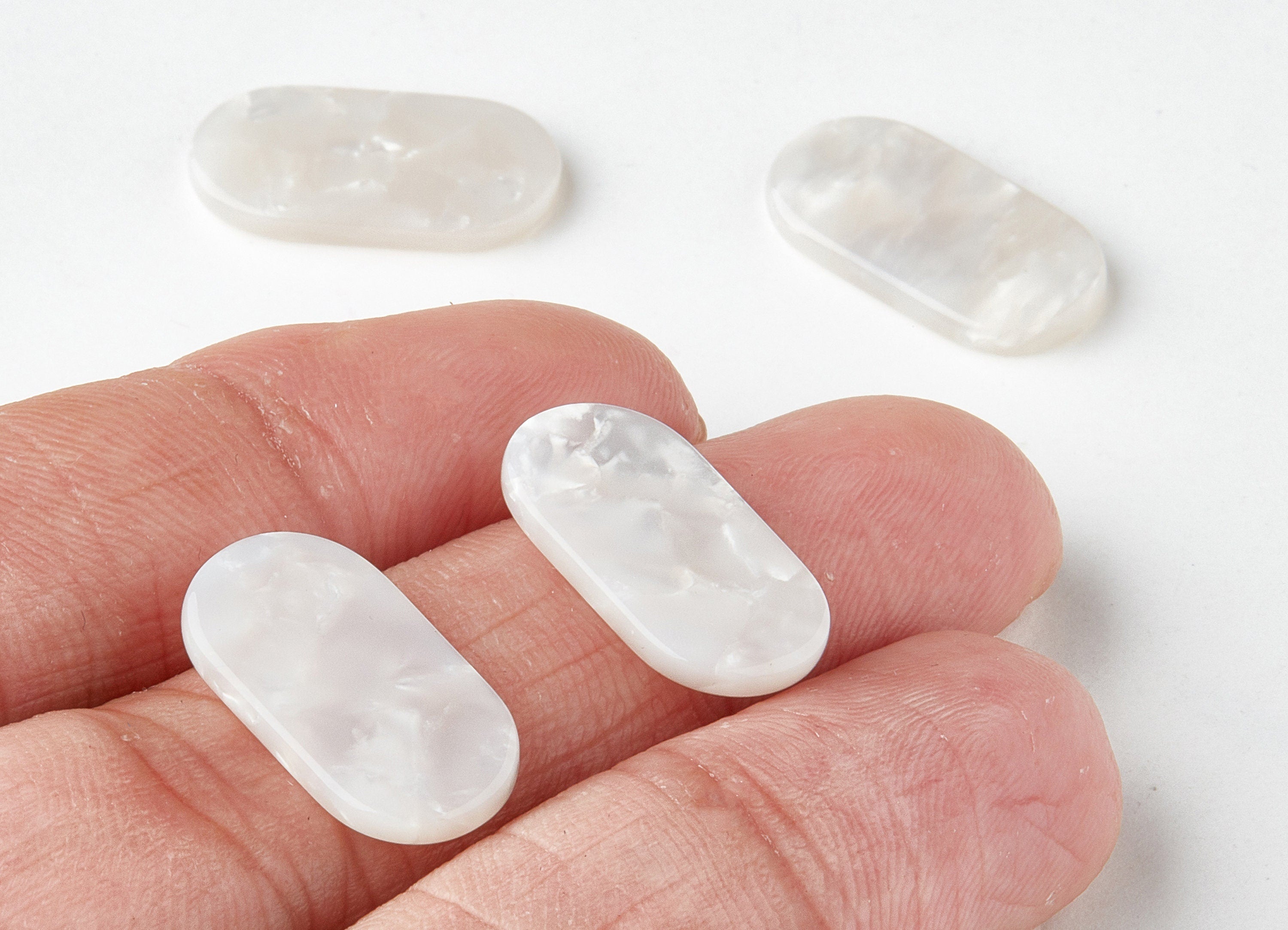 Acetate Oval Charms - Oval Earrings and Pendant - Earring Findings - Jewelry Supplys - Color Code: A12 - 19.9x10.6x2.5mm - AC1540-A12 - DOMEDBAZAAR