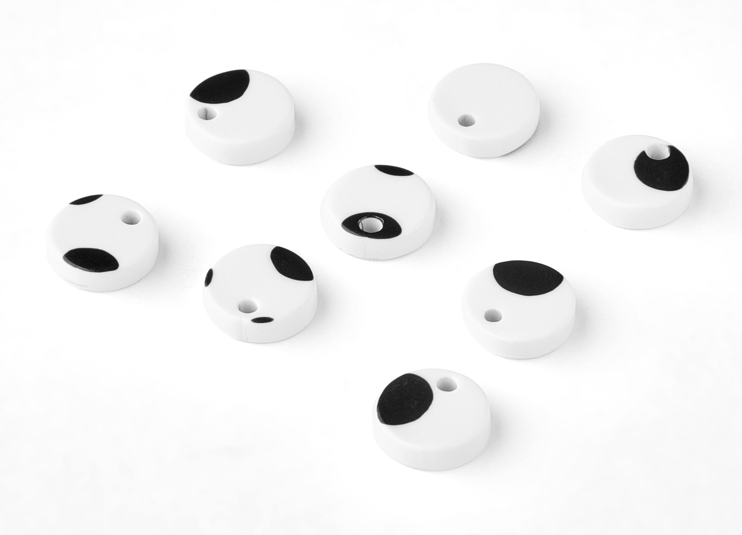 Acrylic Circle Charms - Circle Earring and Pendant - Earring Findings - Jewelry Supplies - Color Code: A277 - 8.82x8.82x2.7mm - AC1116-A277 - DOMEDBAZAAR