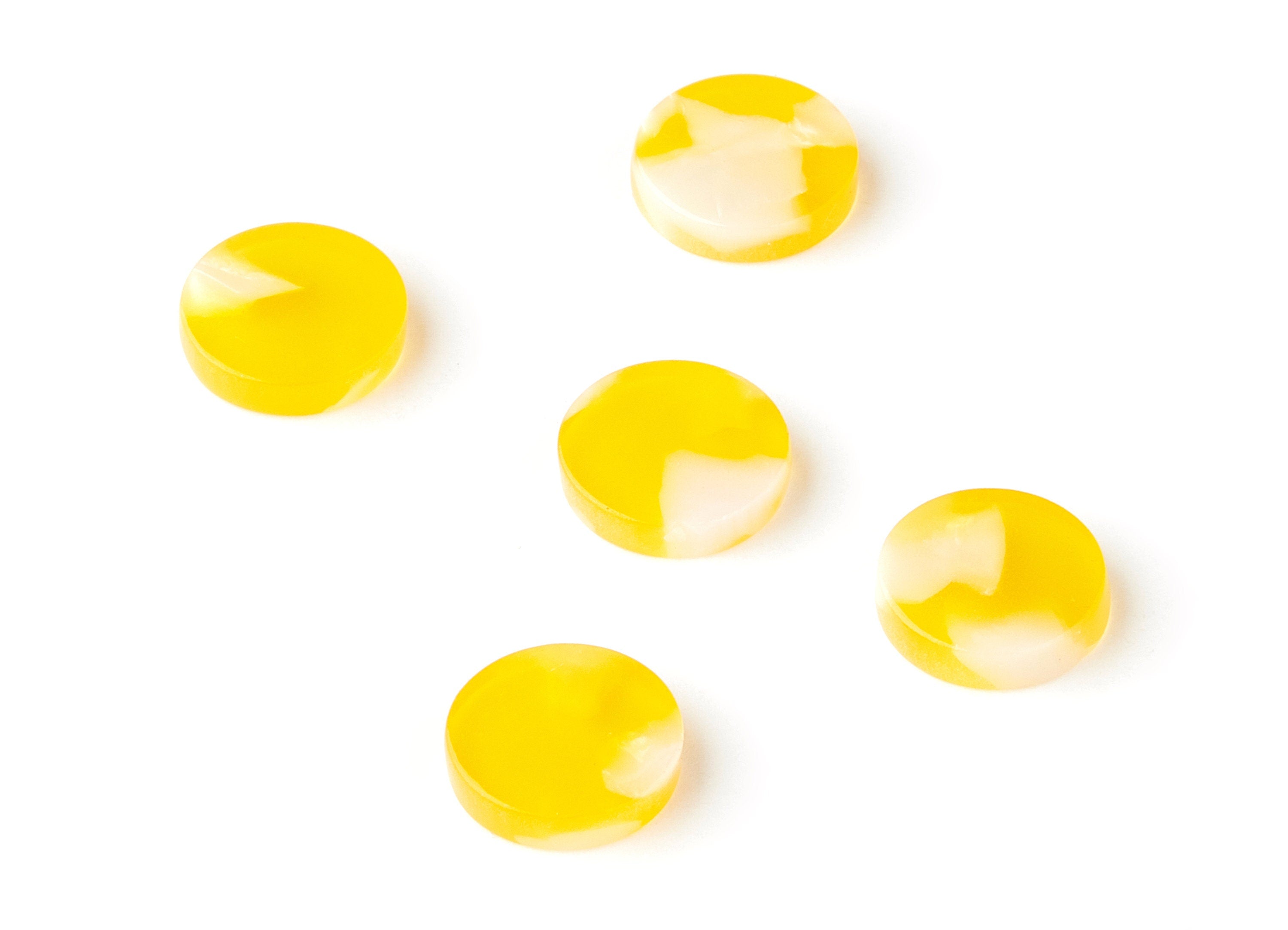 Acetate Round Earring Charm - Coin Shaped Pendant - Earring Findings - Jewelry Supplies - Color Code:A260 - 10.5x10.5x2.5mm - AC1555-A260 - DOMEDBAZAAR