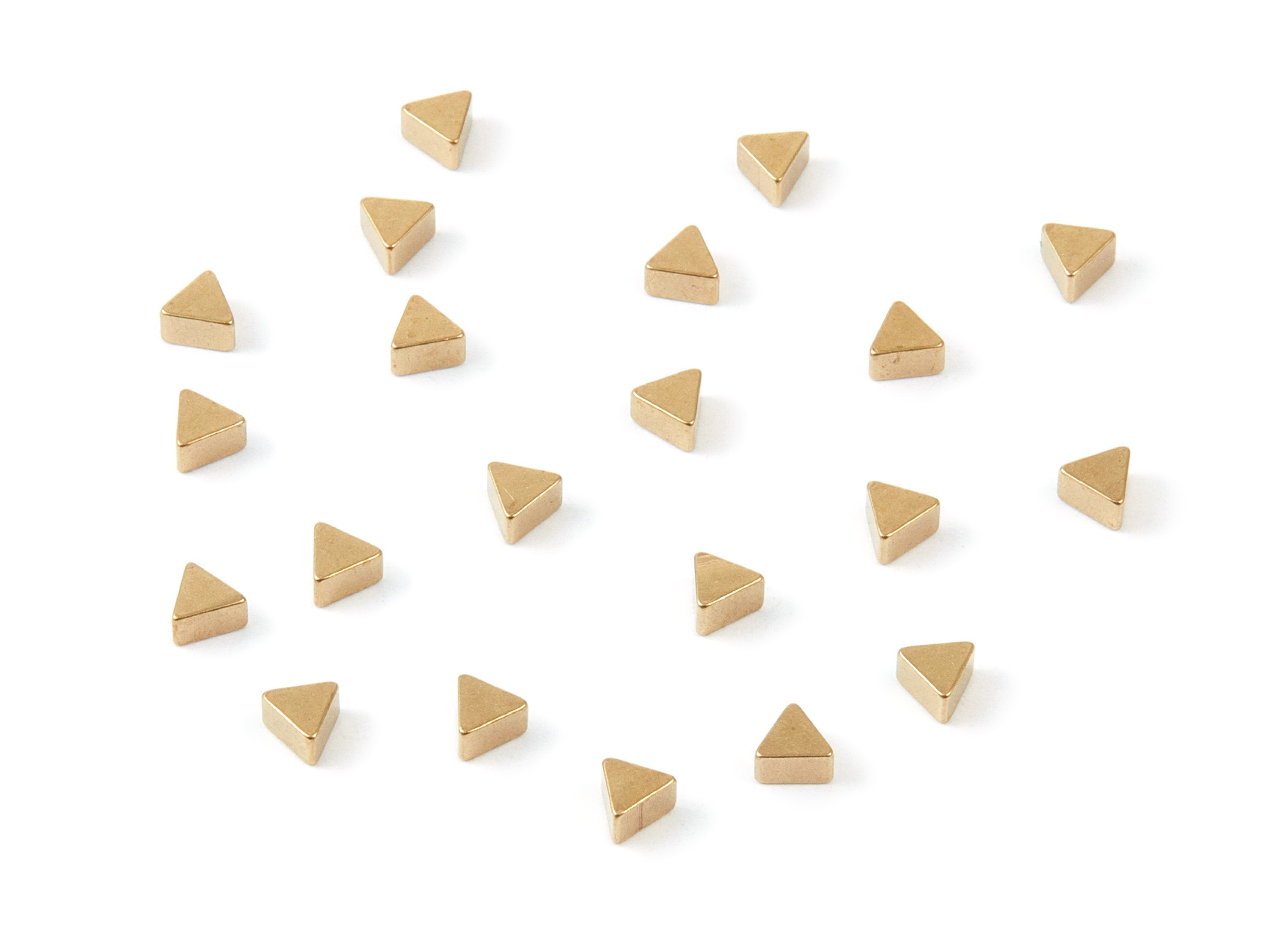 Brass Triangle Blank - 4X2.5 - Raw Brass Triangle Blanks - Jewelry Supplies - 4.66x3.96x2.38mm - PP1445 - DOMEDBAZAAR