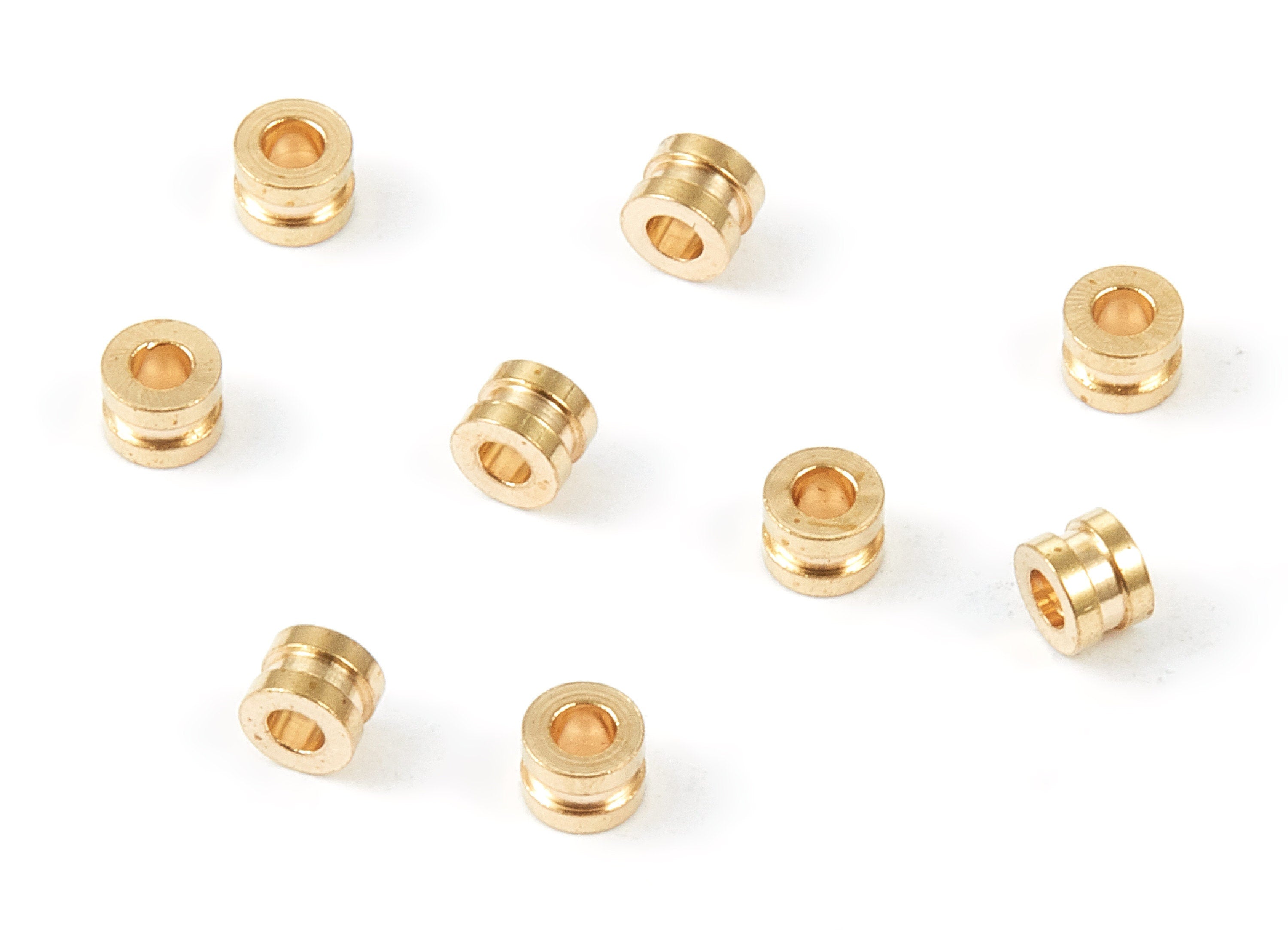 Industrial Brass Tube - Brass Tube Beads - 4*3 - Raw Brass Plain Tube Beads - jewellery supplies - 4x4x3mm - PP1468 - DOMEDBAZAAR