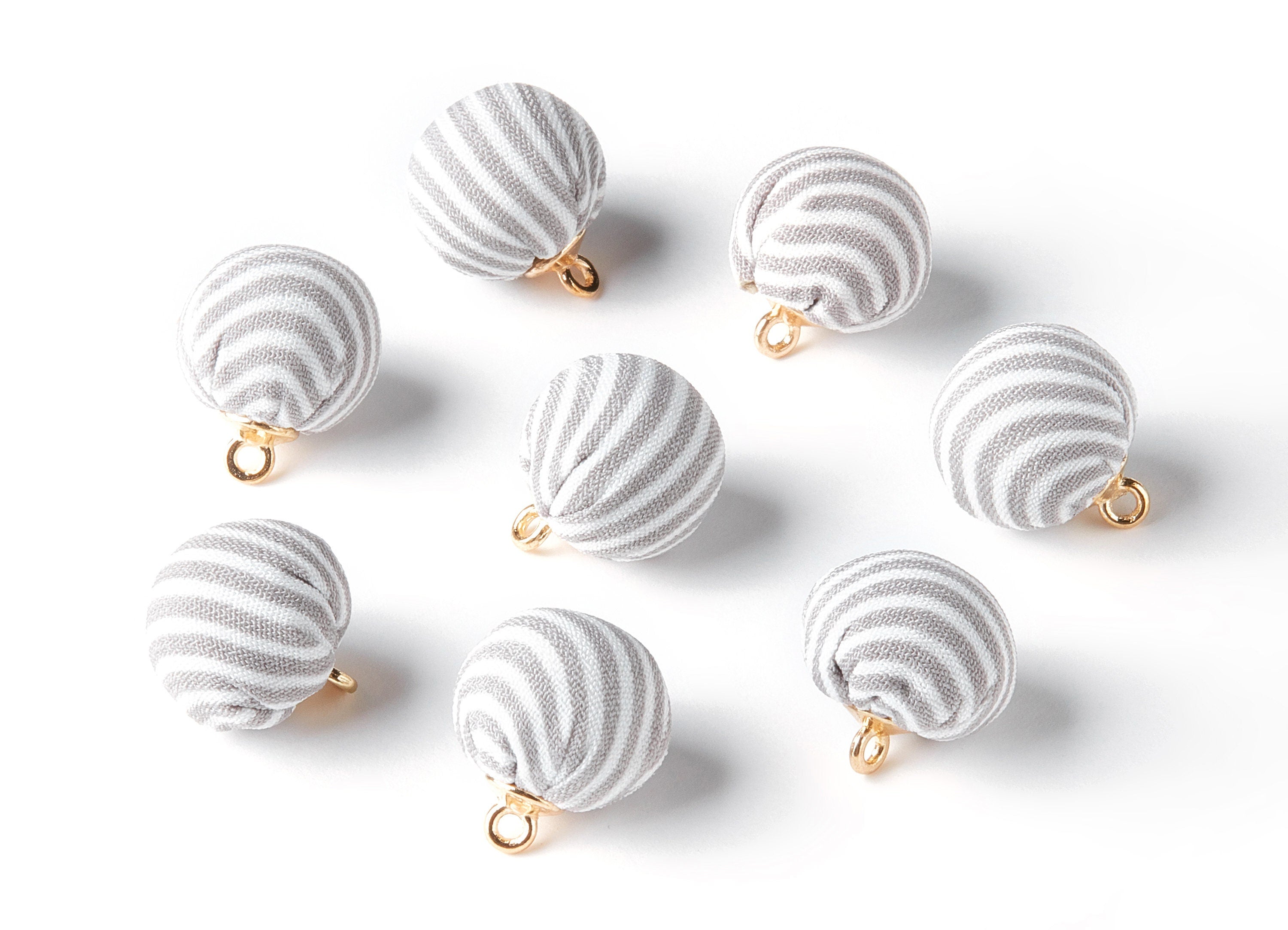 Pom Pom Earring Charms - Fur Ball Pendant - Aluminum Alloy - Earring Findings - Jewelry Accessories - 18.1x14.7x14.7mm - TT1010C - DOMEDBAZAAR