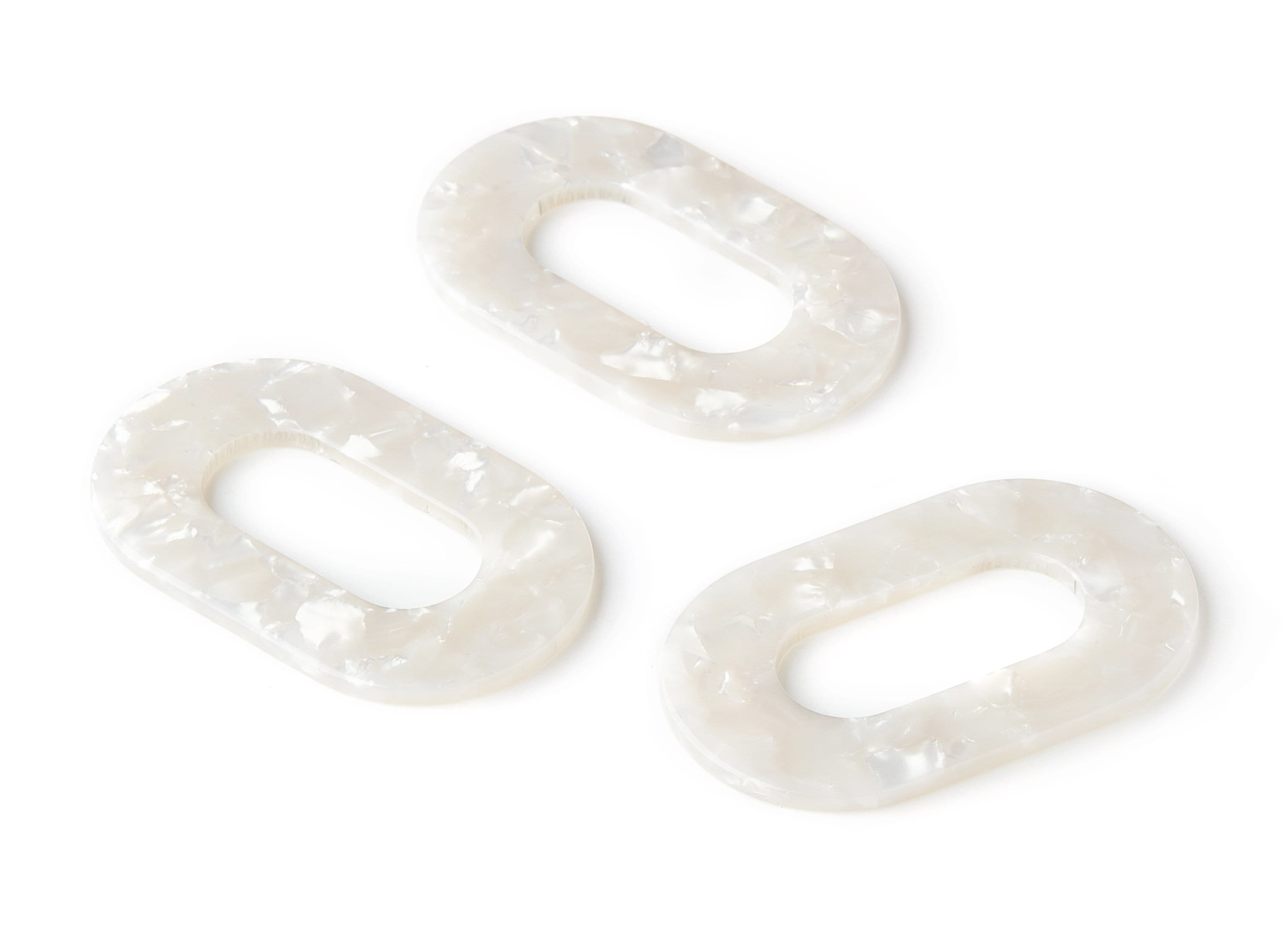 Acetate Oval Earring Charms - Acrylic Oval Pendant - Earring Findings - Jewelry Supplies - Color Code: A12 - 46.89x29.3x2.63mm - AC1149E - DOMEDBAZAAR