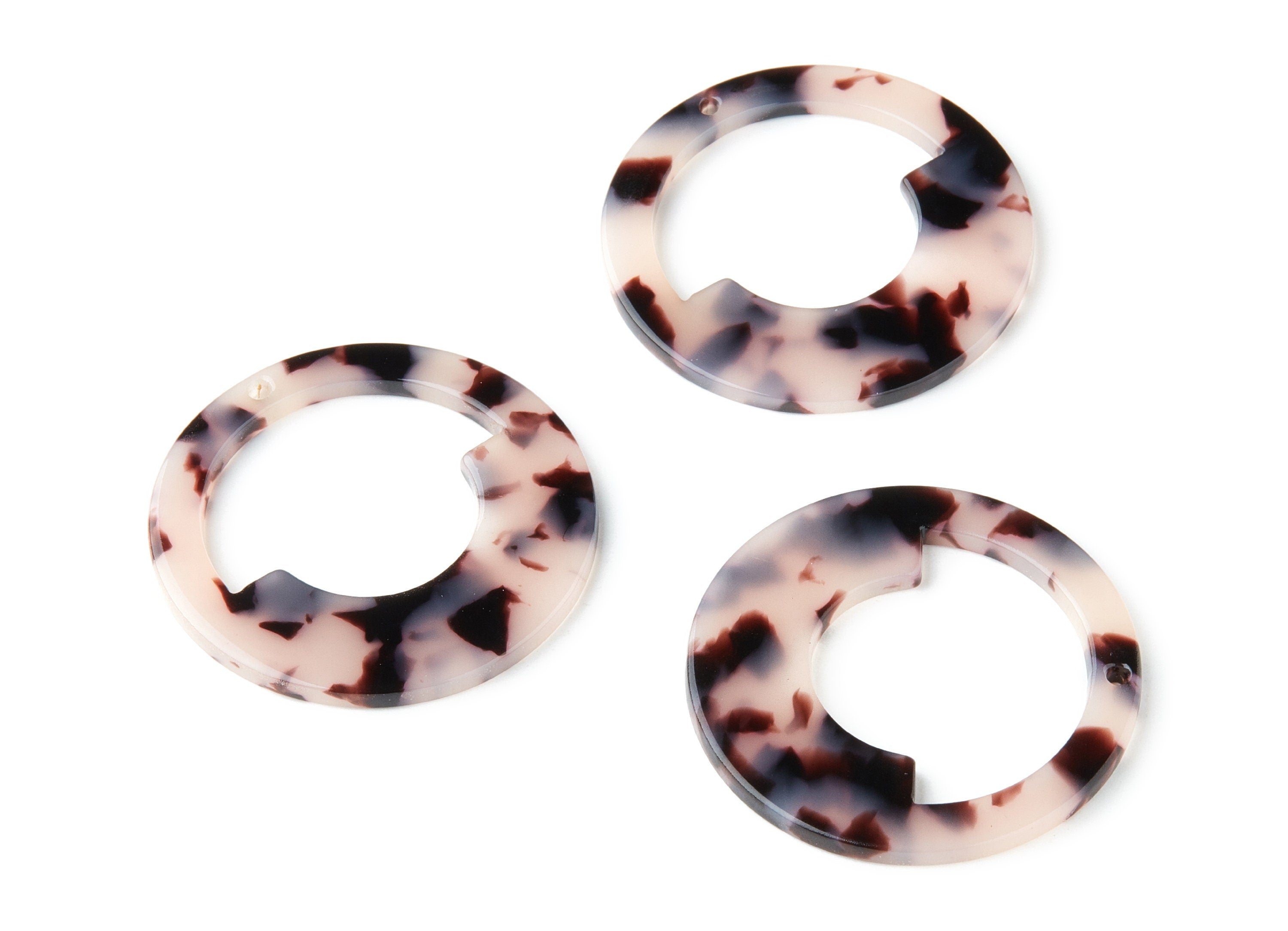 Acetate Acrylic Earring Charms -Blonde Acetate Pendant With 1 Hole - Color Code: A06 - Earring Findings - 39.65 x39.65x2.5mm - AC1339E - DOMEDBAZAAR