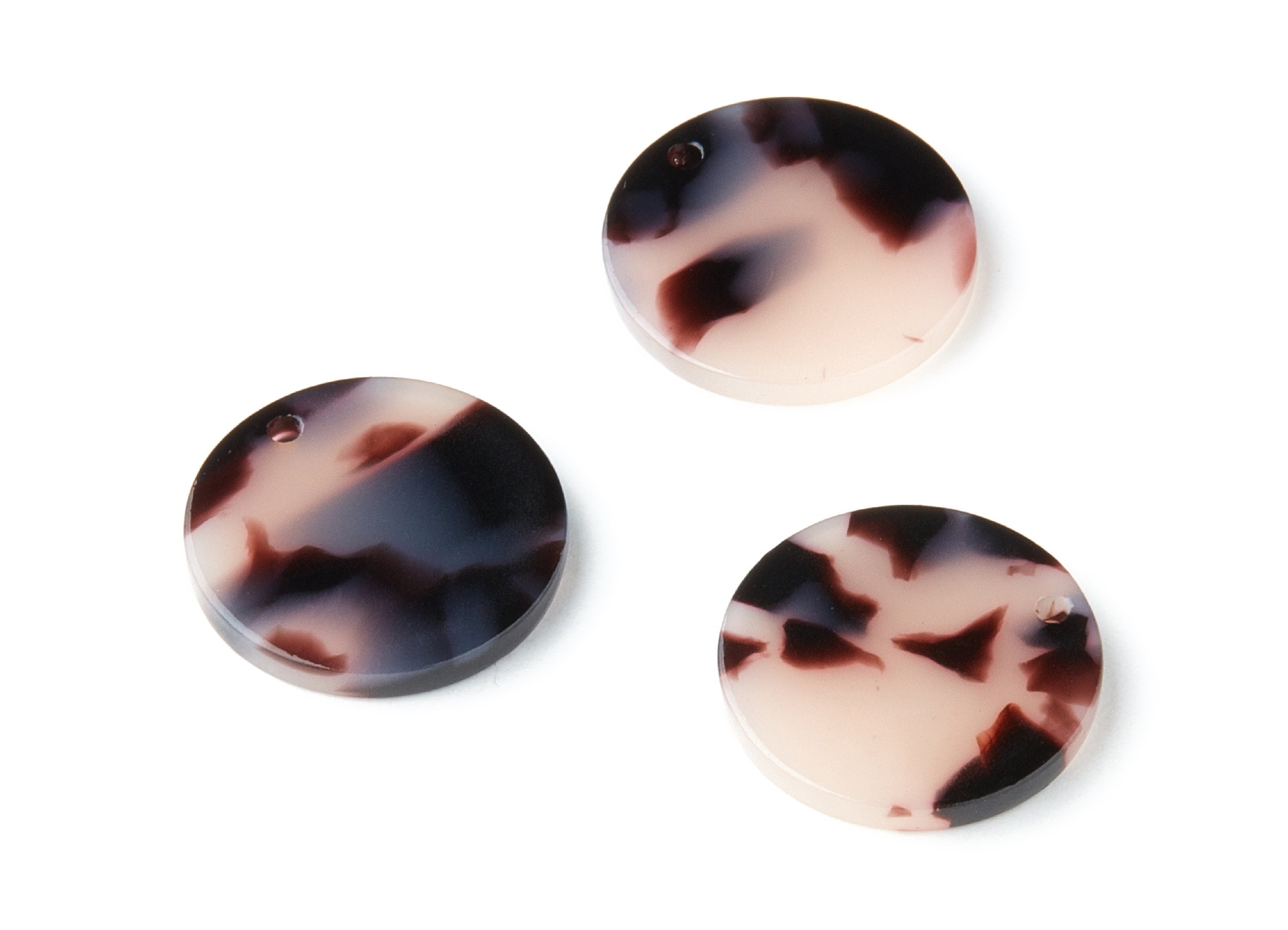 Acetate Acrylic Earring Charms - Blonde Acetate Pendant With 1 Hole - Color Code: A06 - Earring Findings - 19.86x19.86x2.57mm - AC1316B - DOMEDBAZAAR