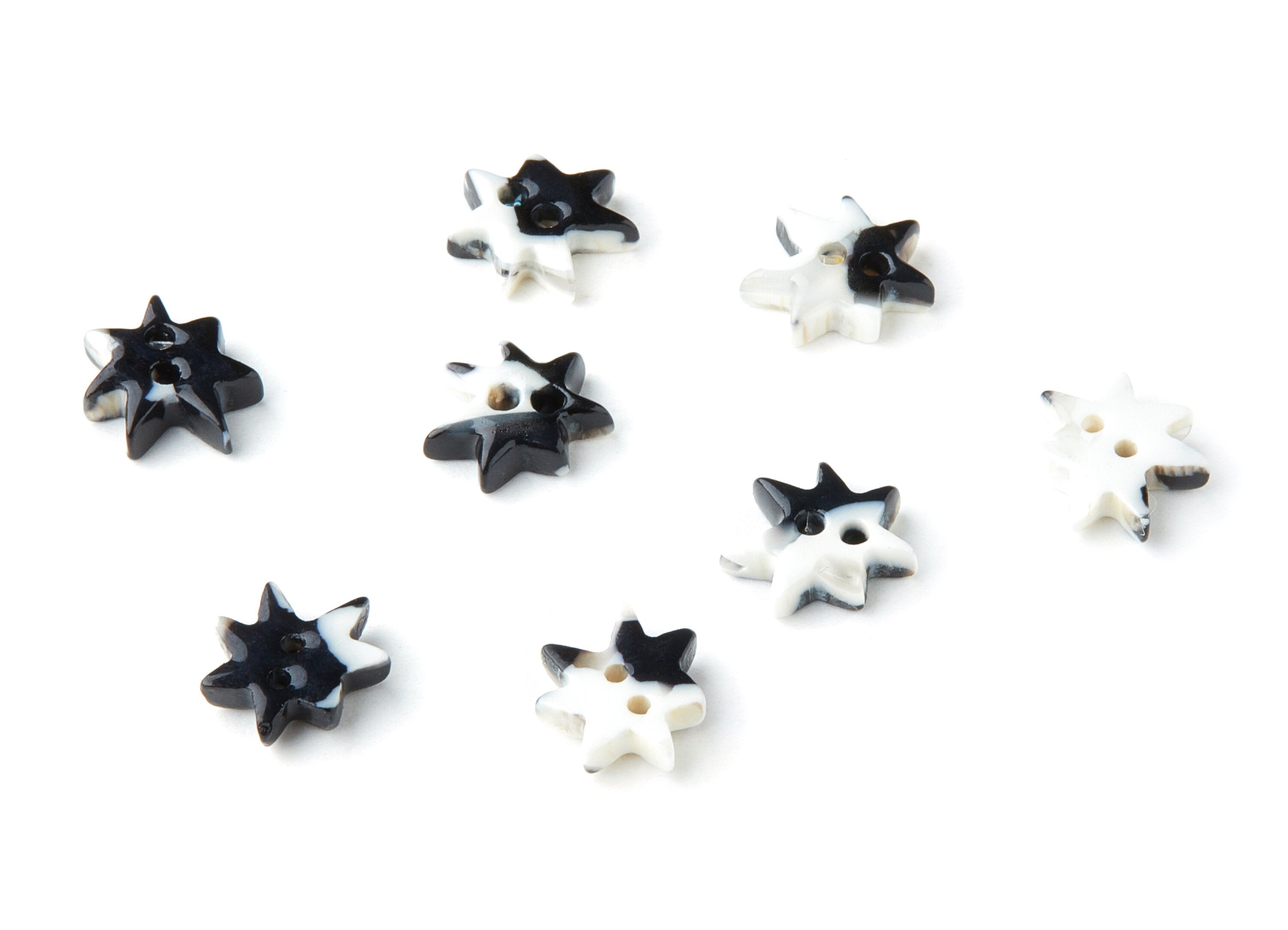 Acetate Star Earring Charms - Star Pendant With 2 Holes - Earring Findings - Jewelry Supplies - Color Code: A17 - 10x8.82x2.6mm - AC1308A - DOMEDBAZAAR
