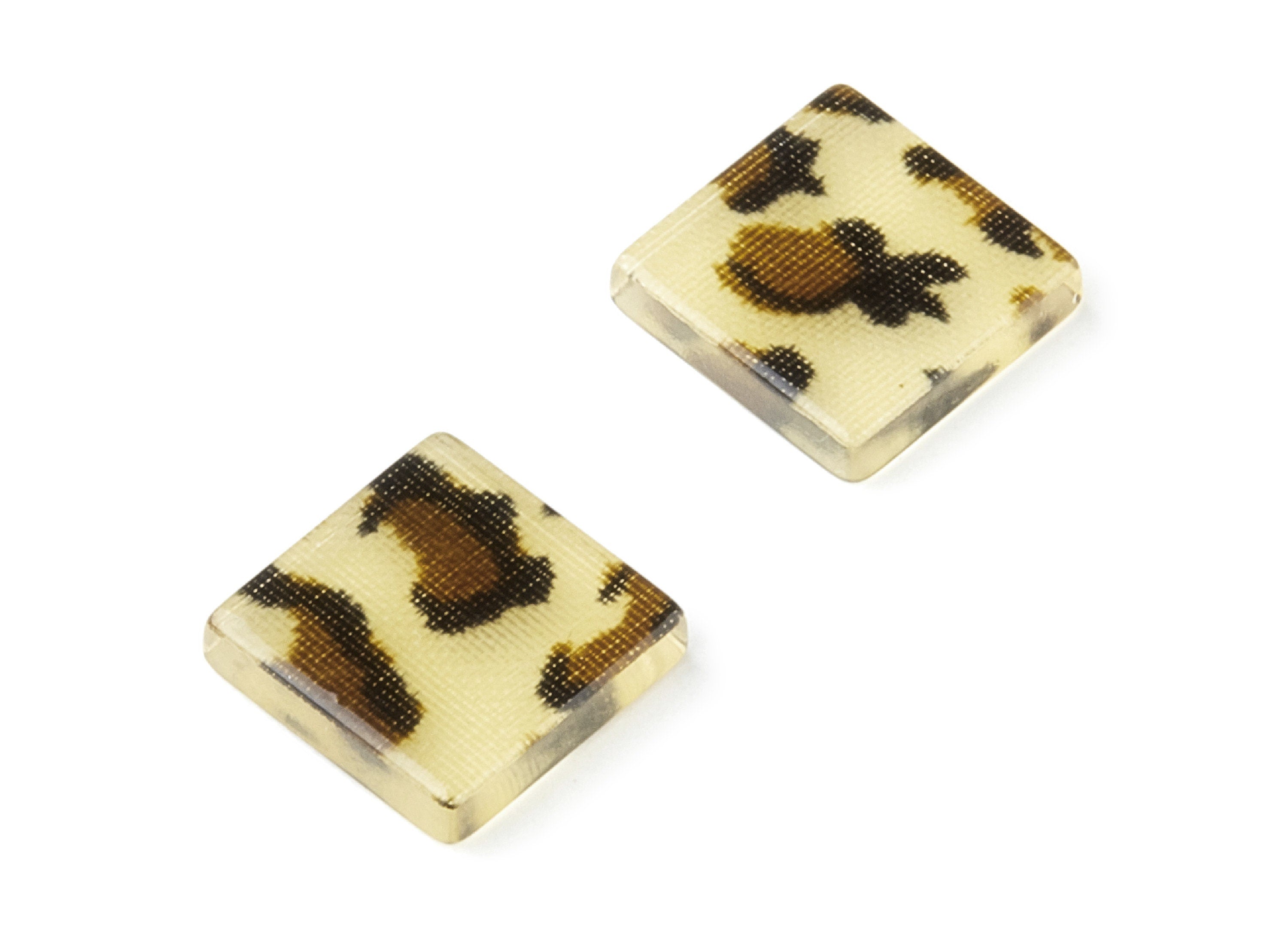 Acetate Square Earring Charms - Acrylic Square Pendant - Earring Findings - Jewelry Supplies - Color Code: A128 - 11.7x11.7x2.45mm - AC1420G - DOMEDBAZAAR