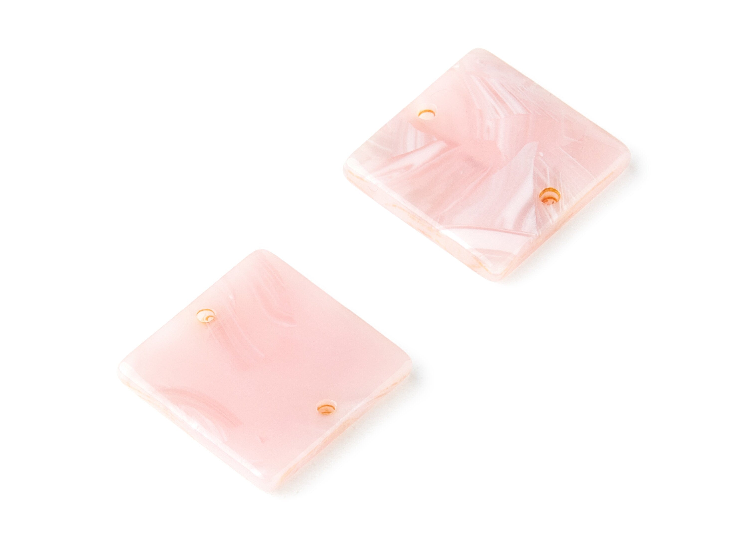 Acetate Square Earring Charm - Acrylic Square Pendant - Earring Findings - Jewelry Supplies - Color Code: A26 - 19.74x19.77x2.69mm - AC1415C - DOMEDBAZAAR