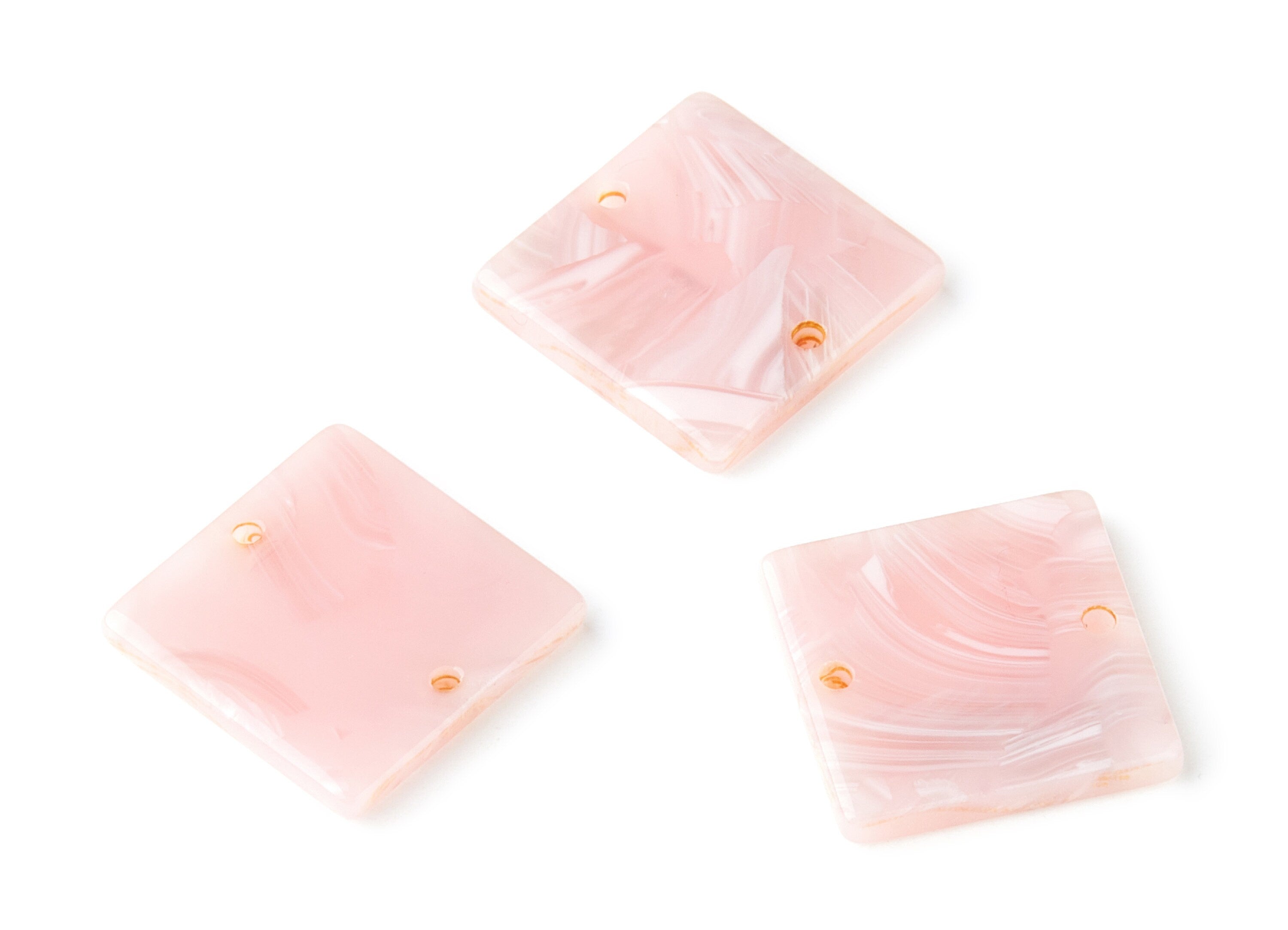 Acetate Square Earring Charm - Acrylic Square Pendant - Earring Findings - Jewelry Supplies - Color Code: A26 - 19.74x19.77x2.69mm - AC1415C - DOMEDBAZAAR