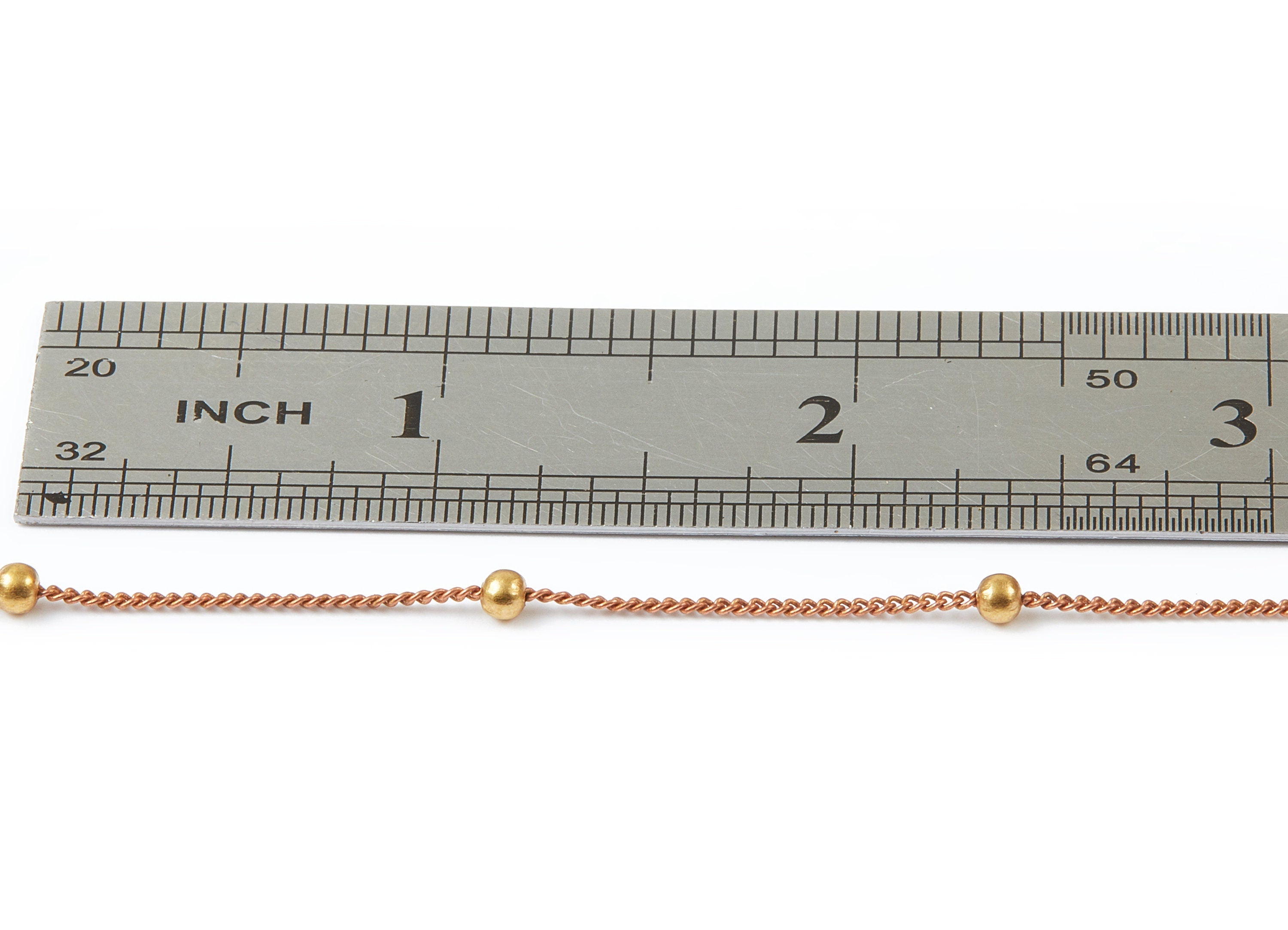 Ball Satellite Curb Chain - Iron Chain - Soldered - 0.05" x 0.03" x 0.11" - for Necklace Bracelet Jewellery Making - CC1097 - DOMEDBAZAAR
