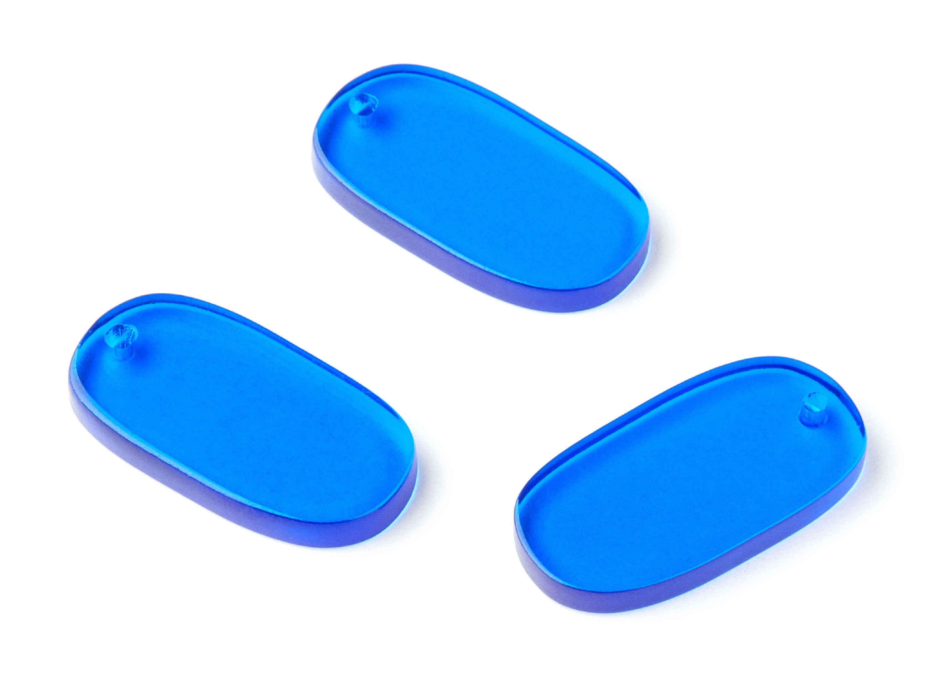 Acrylic Oval Earring Charms - Oval Shaped Pendant - Earring Findings - Jewelry Supplies - Color Code:A70 - 26.7x14x2.6mm - AC1156AK - DOMEDBAZAAR