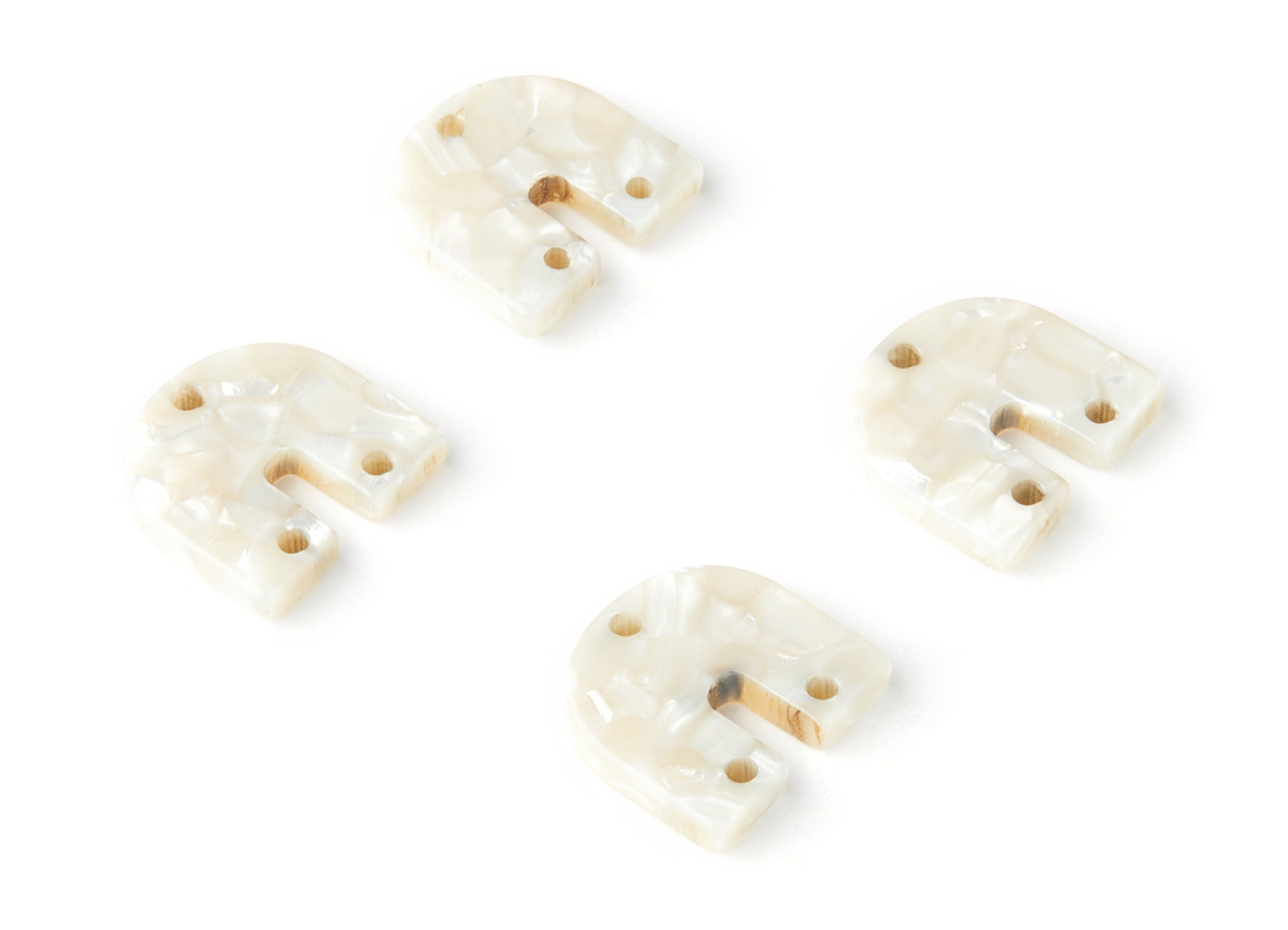 Acetate U Earring Charms - U Pendant - 3 Holes - Earring Findings - Jewelry Supplies - Color Code: A33 - 16.7x15.8x2.7mm - AC1353T - DOMEDBAZAAR