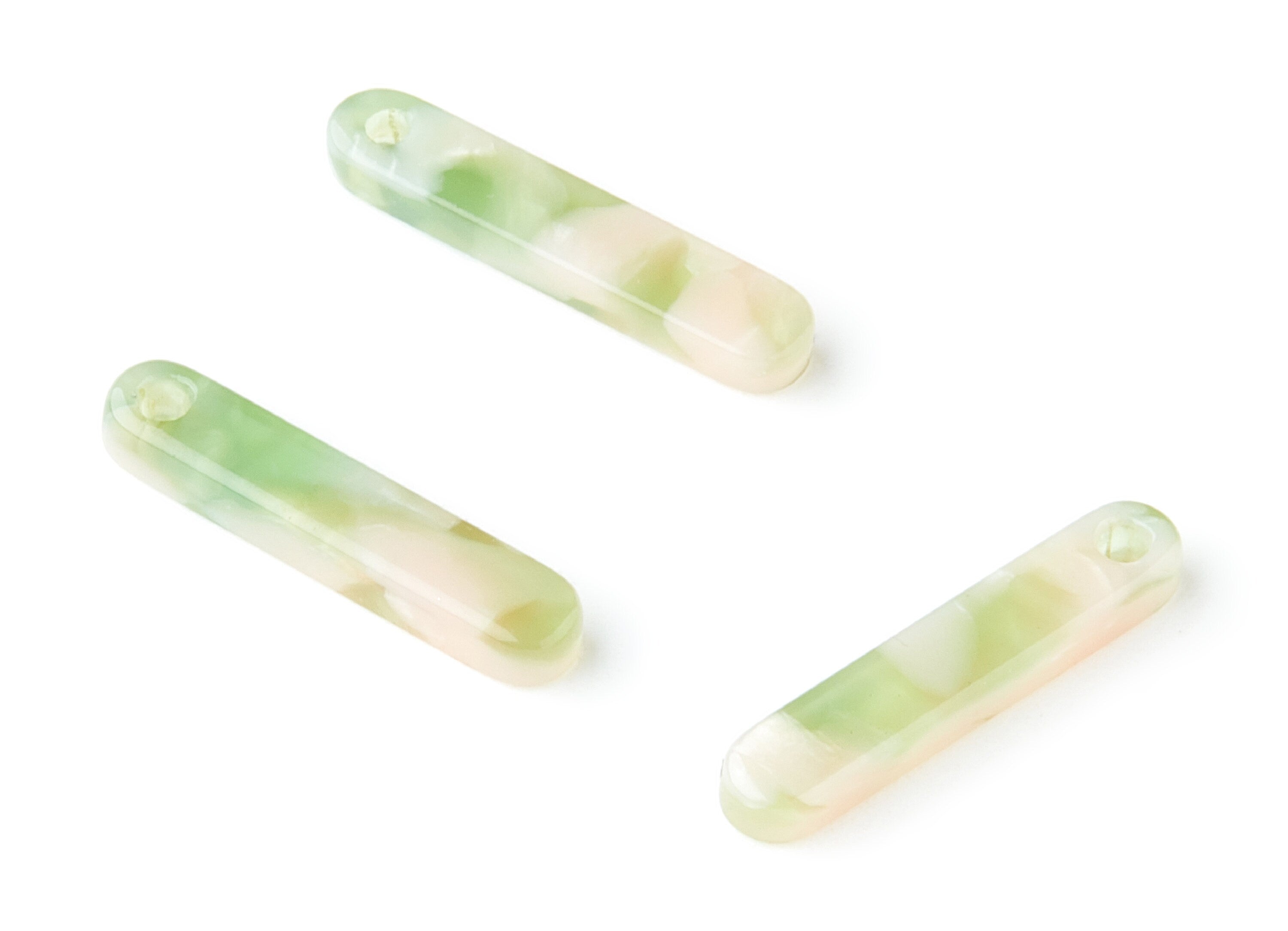 Acetate Stick Earring Charms - Acrylic Stick Pendant - Earring Findings - Jewelry Supplies - Color Code: A38 - 20.6x4.27x2.6mm - AC1150L - DOMEDBAZAAR