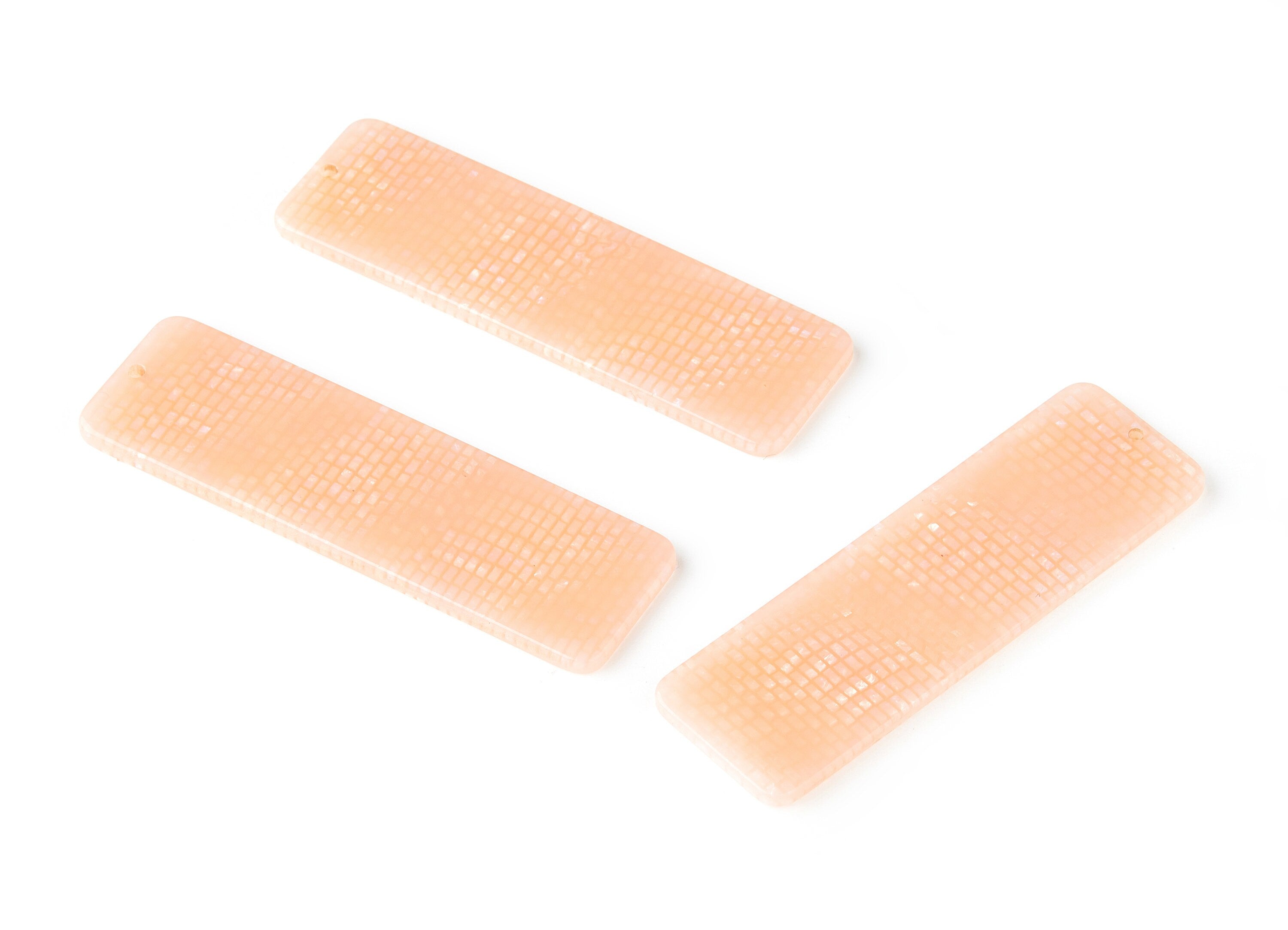 Acetate Rectangular Earring Charms - Rectangular Pendant - Jewelry Supplies - Color Code: A174 - 64.6x19.81x2.4mm - AC1473-A174 - DOMEDBAZAAR