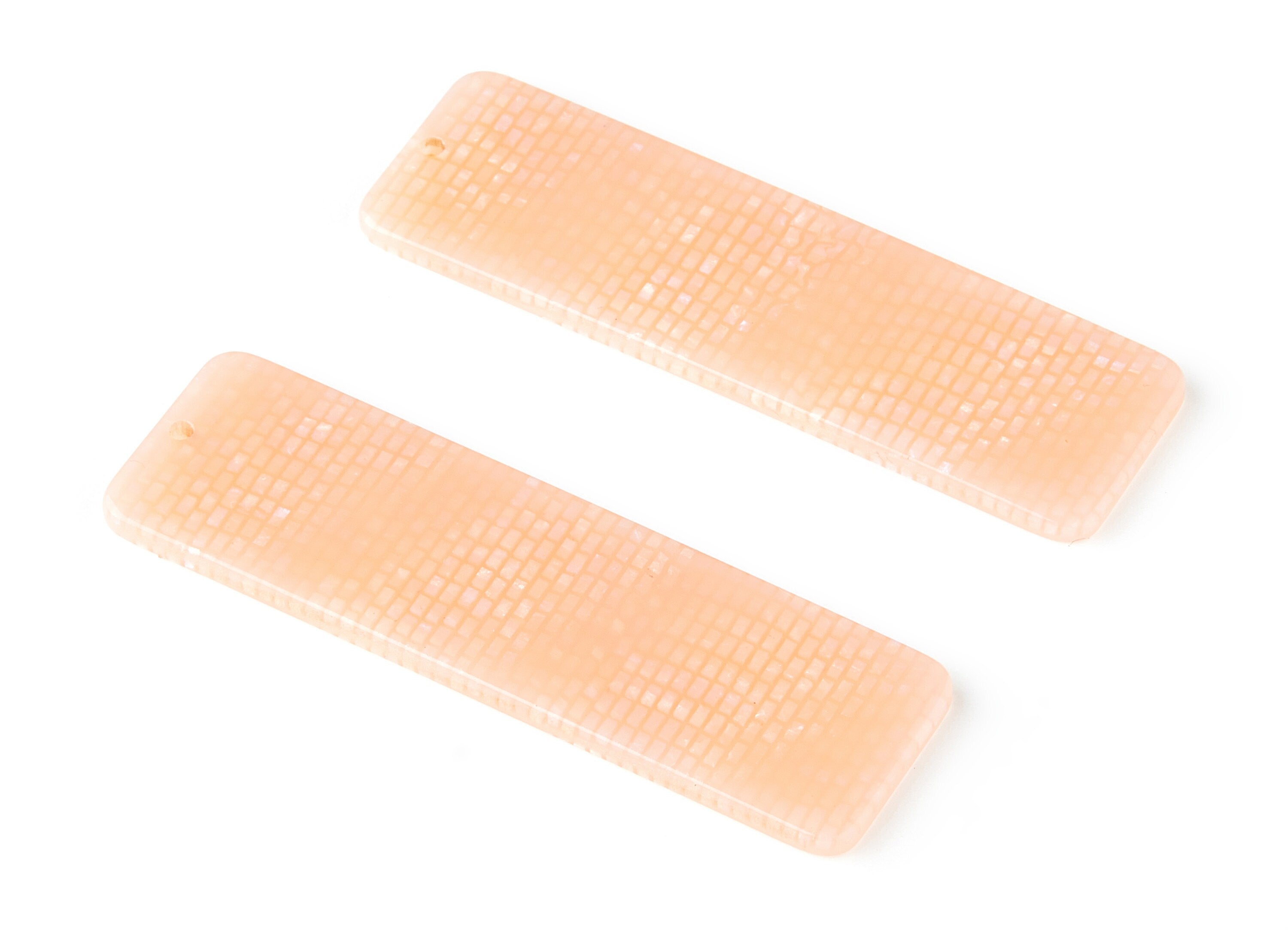 Acetate Rectangular Earring Charms - Rectangular Pendant - Jewelry Supplies - Color Code: A174 - 64.6x19.81x2.4mm - AC1473-A174 - DOMEDBAZAAR