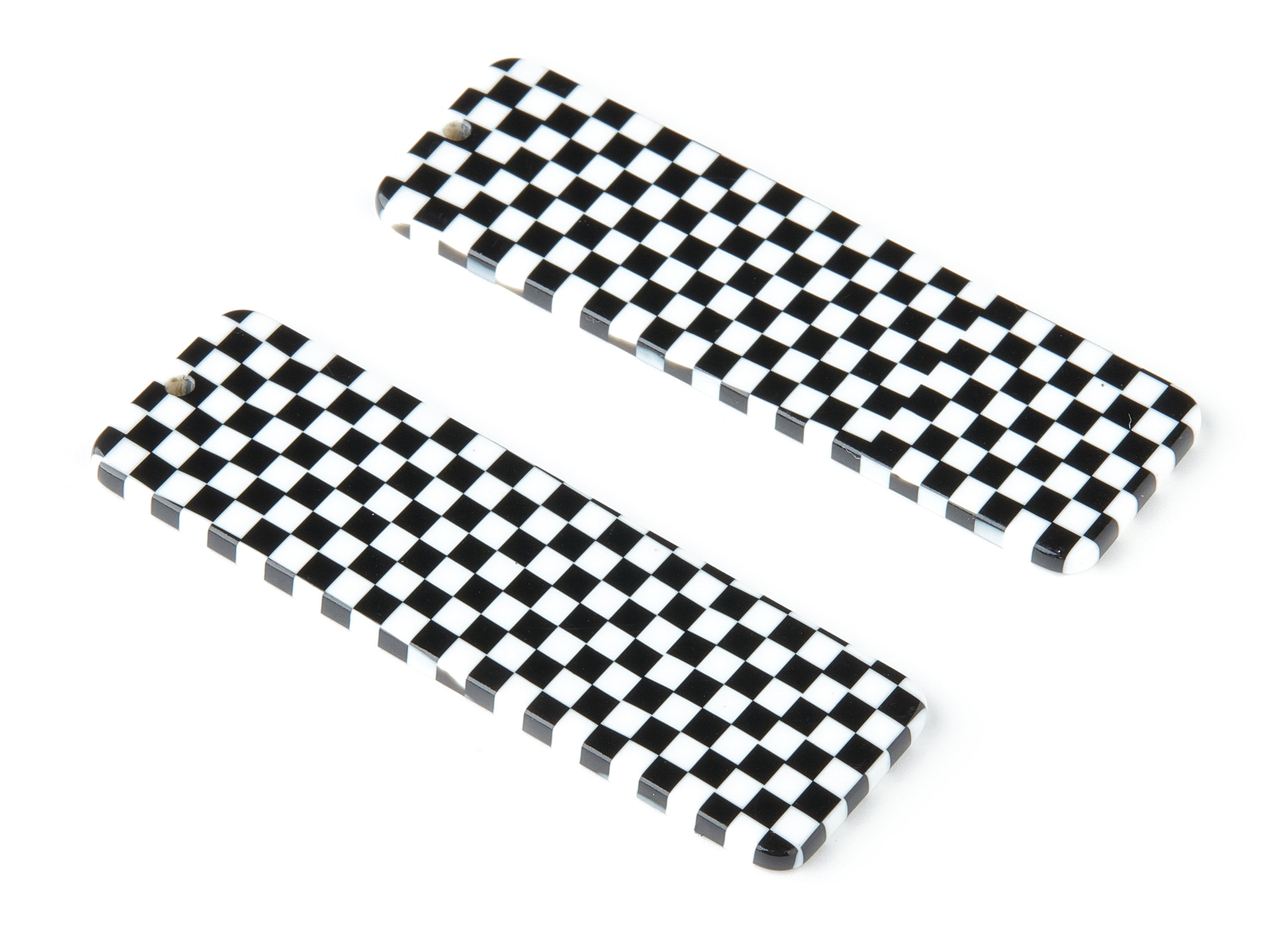 Acetate Rectangular Earring Charms - Rectangular Pendant - Jewelry Supplies - Color Code: A175 - 64.6x19.81x2.4mm - AC1473-A175 - DOMEDBAZAAR