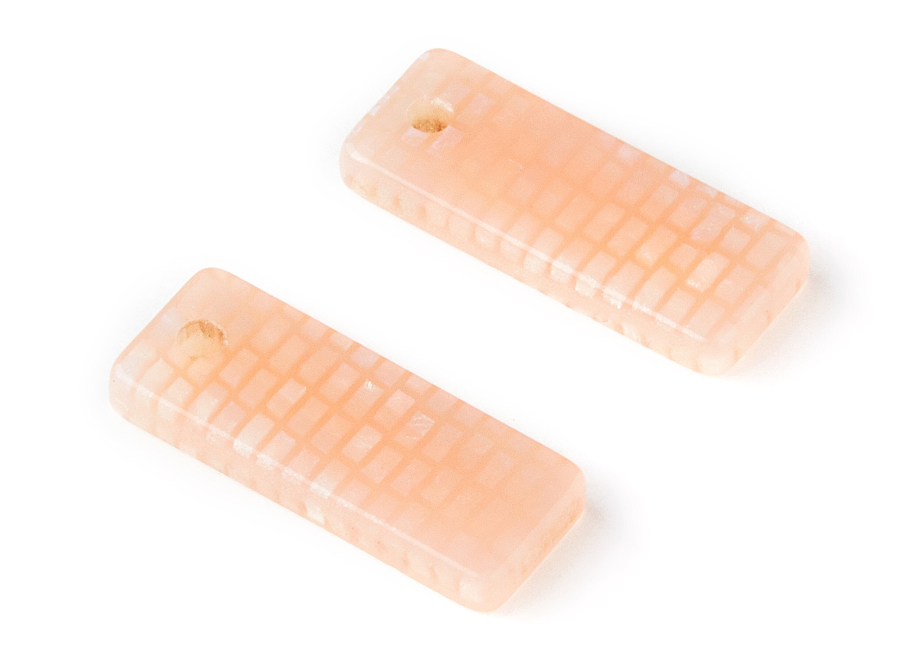 Acetate Rectangle Earring Charms - Rectangle Pendant - Earring Findings - Jewelry Supplies - Color Code: A174 - 19.6x7.69x2mm - AC1475-A174 - DOMEDBAZAAR