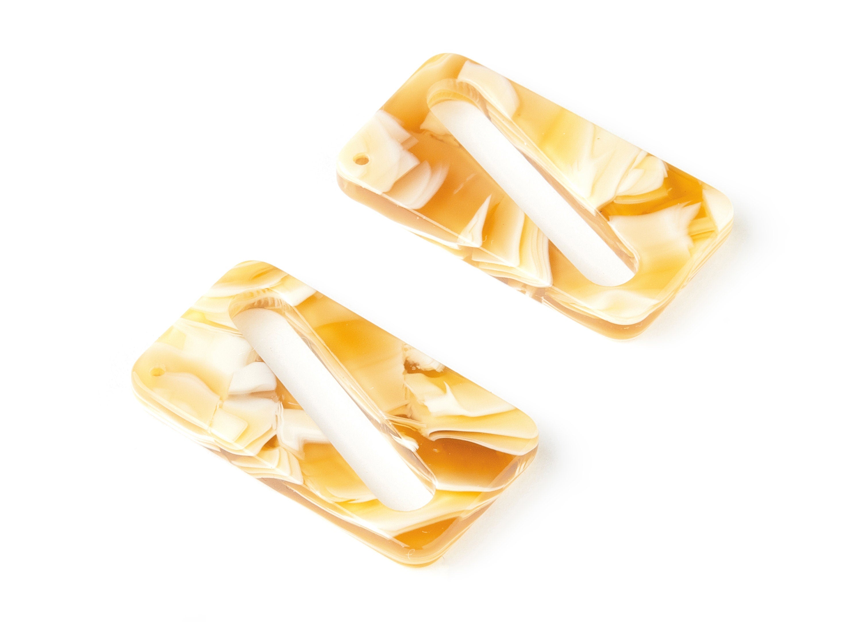 Acetate Rectangular Charms - Rectangular Earrings and Pendant - Earring Findings - Color Code: A188 - 29.8x16.82x3mm - AC1510-A188 - DOMEDBAZAAR