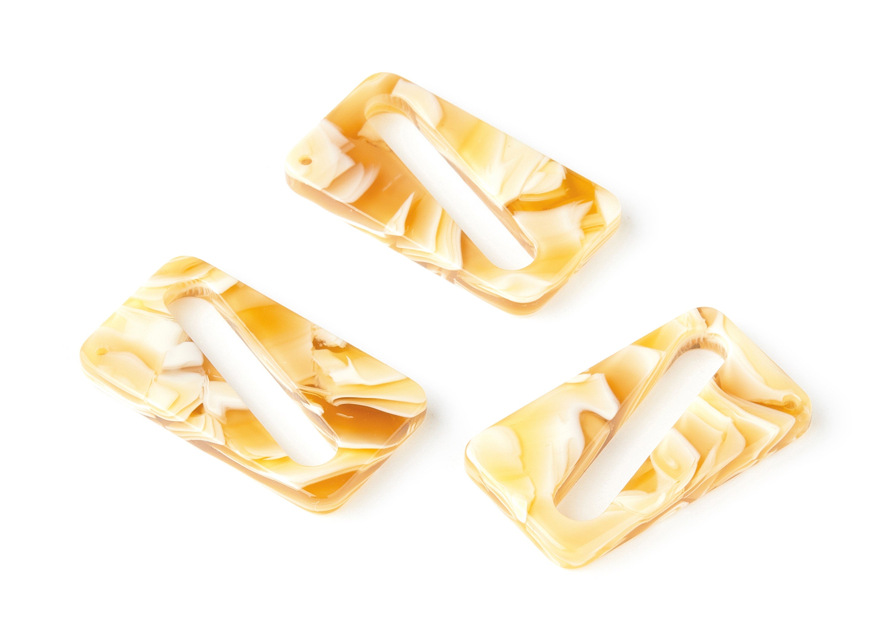 Acetate Rectangular Charms - Rectangular Earrings and Pendant - Earring Findings - Color Code: A188 - 29.8x16.82x3mm - AC1510-A188 - DOMEDBAZAAR