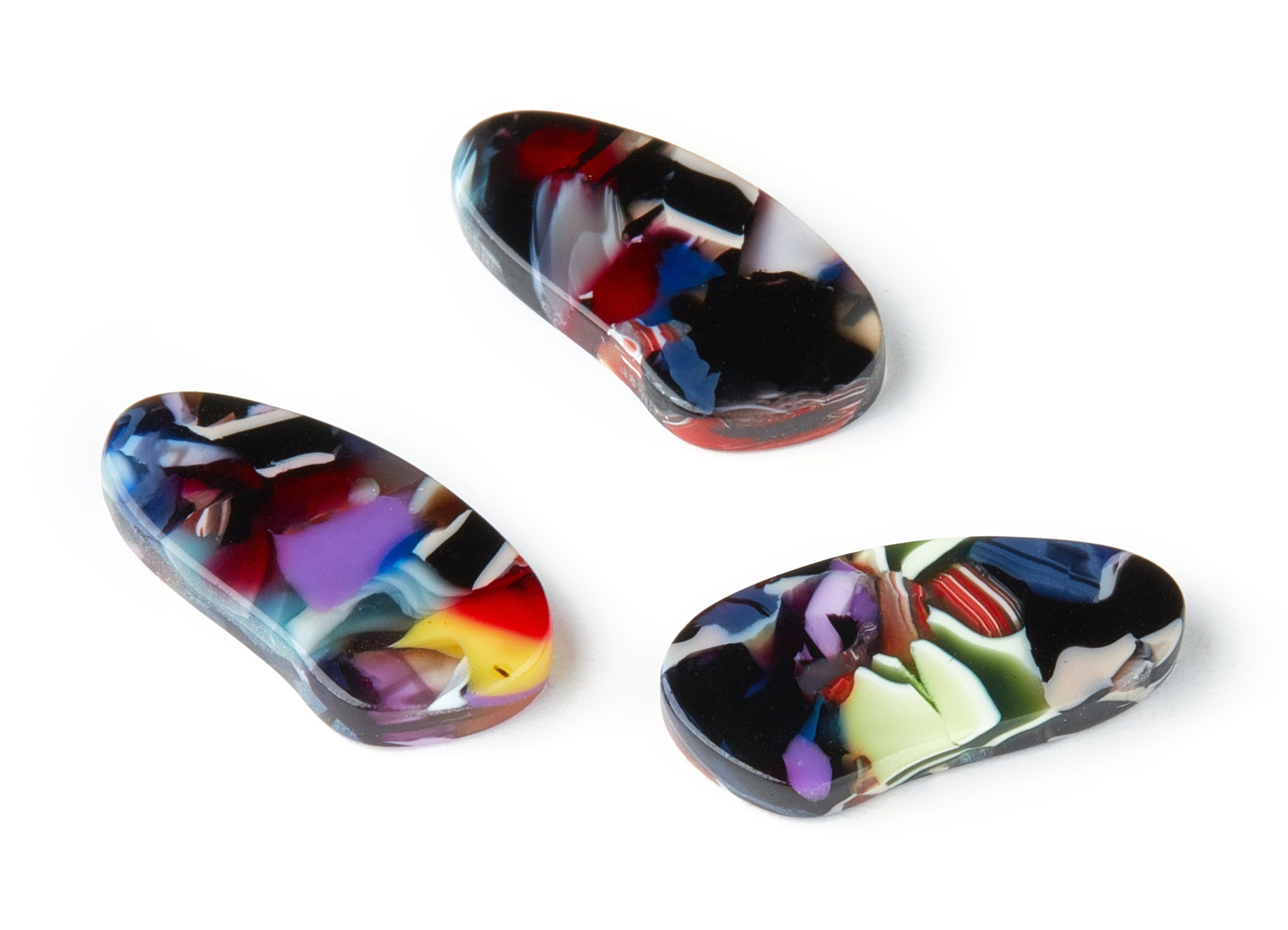 Acetate Oval Charms - Oval Earrings and Pendant - Earring Findings - Jewelry Supplys - Color Code: A212 - 20.76x10.44x2.55mm - AC1509-A212 - DOMEDBAZAAR