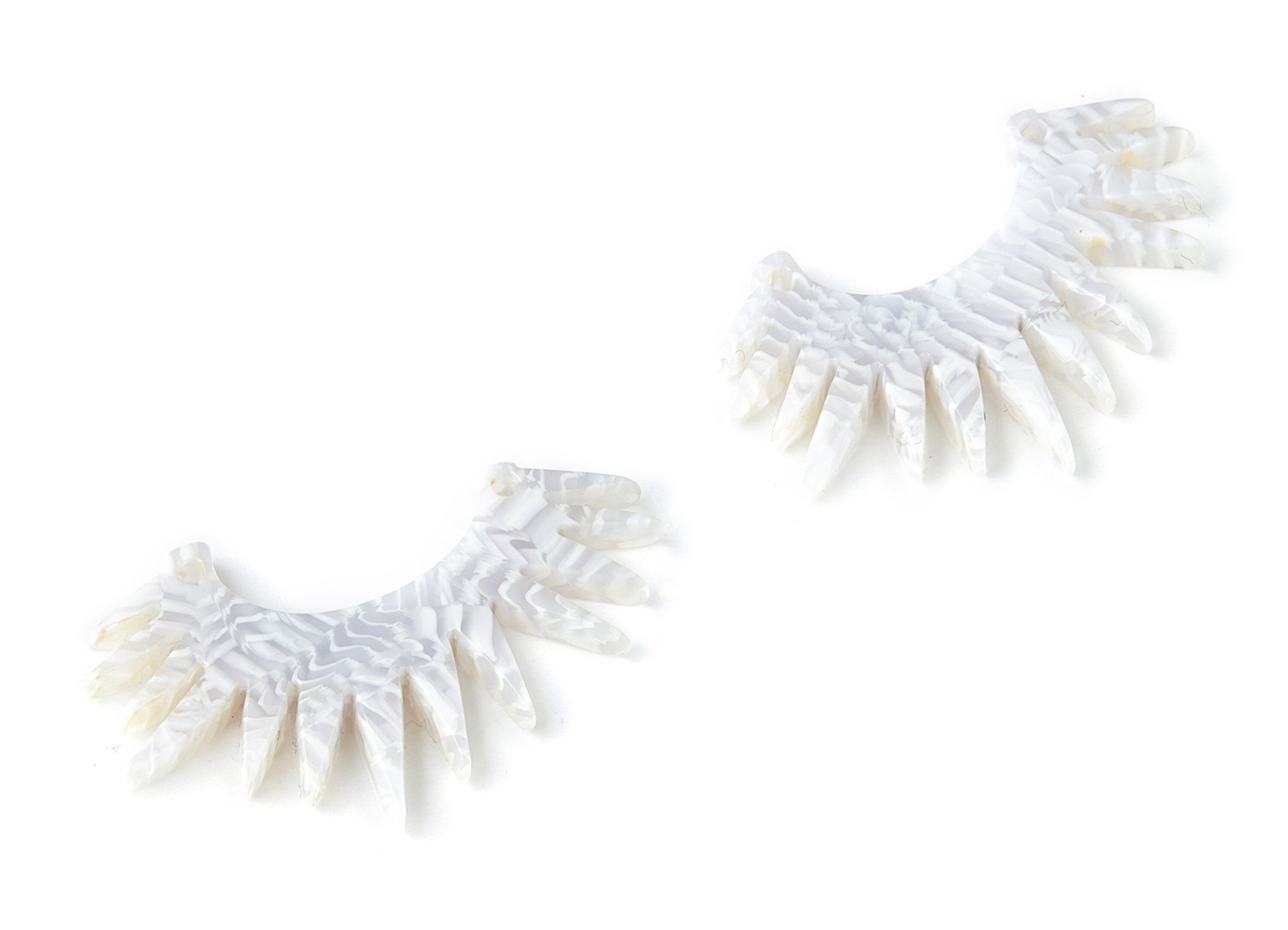 Acetate Sunrise Earring Charms - Sunrise Pendant - Earring Findings - Jewelry Supplies - Color Code:A162 - 35.87x15.34x2.67mm - AC1447-A162 - DOMEDBAZAAR