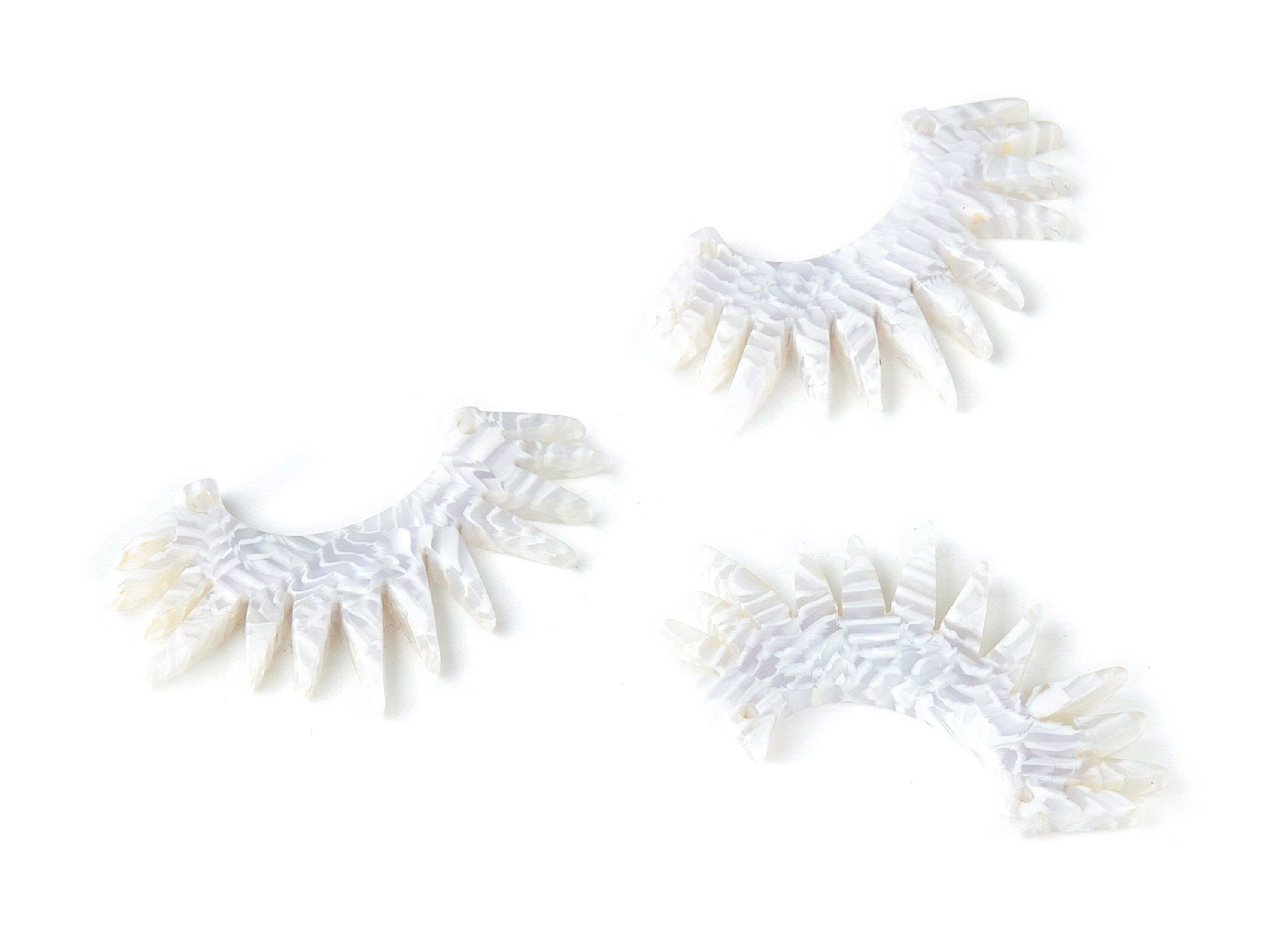 Acetate Sunrise Earring Charms - Sunrise Pendant - Earring Findings - Jewelry Supplies - Color Code:A162 - 35.87x15.34x2.67mm - AC1447-A162 - DOMEDBAZAAR