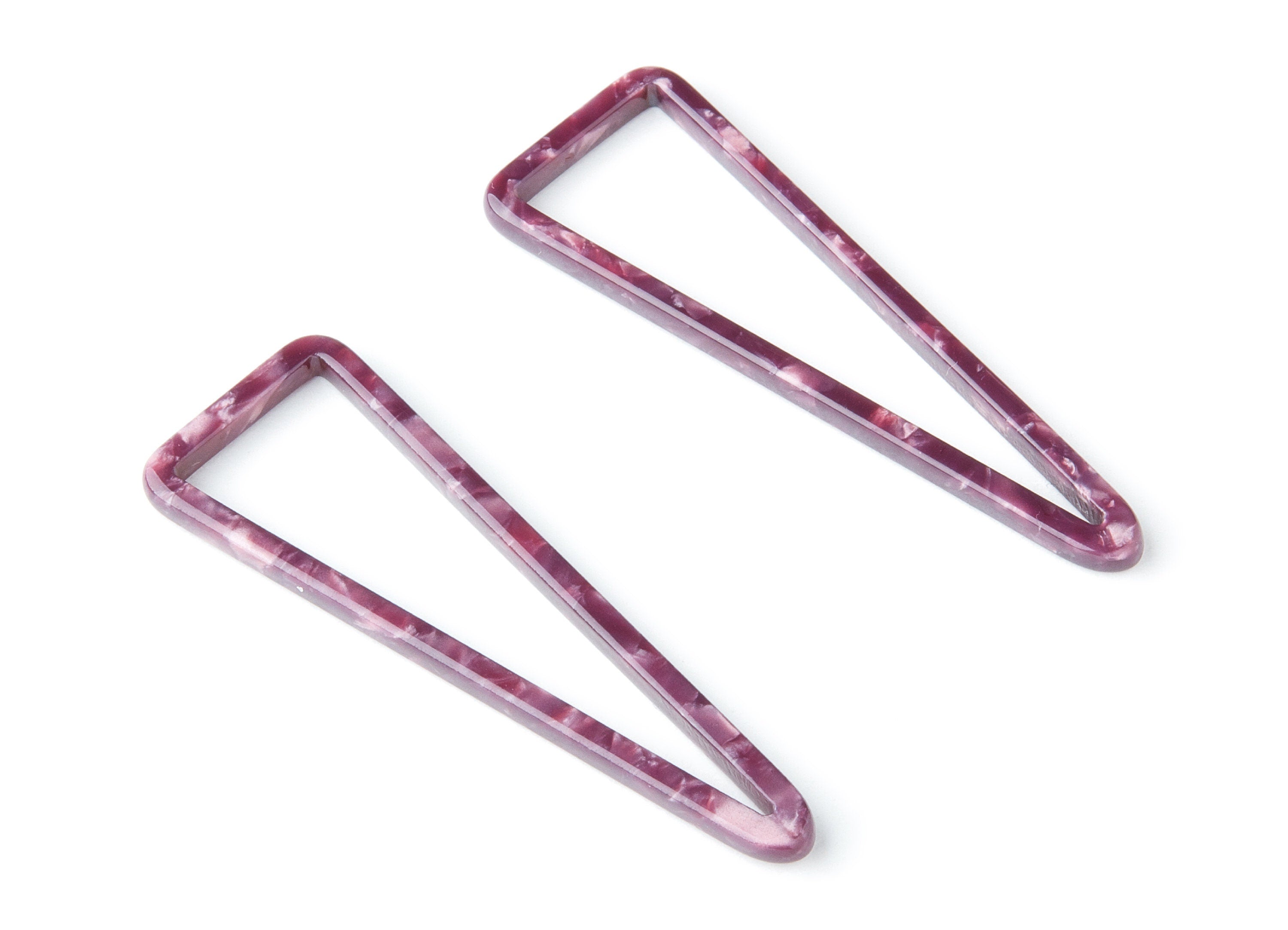 Acetate Triangle Earring Charms - Triangle Pendant - Earring Findings - Jewelry Supplies - Color Code: A41 - 55.5x18.65x2.6mm - AC1358L - DOMEDBAZAAR