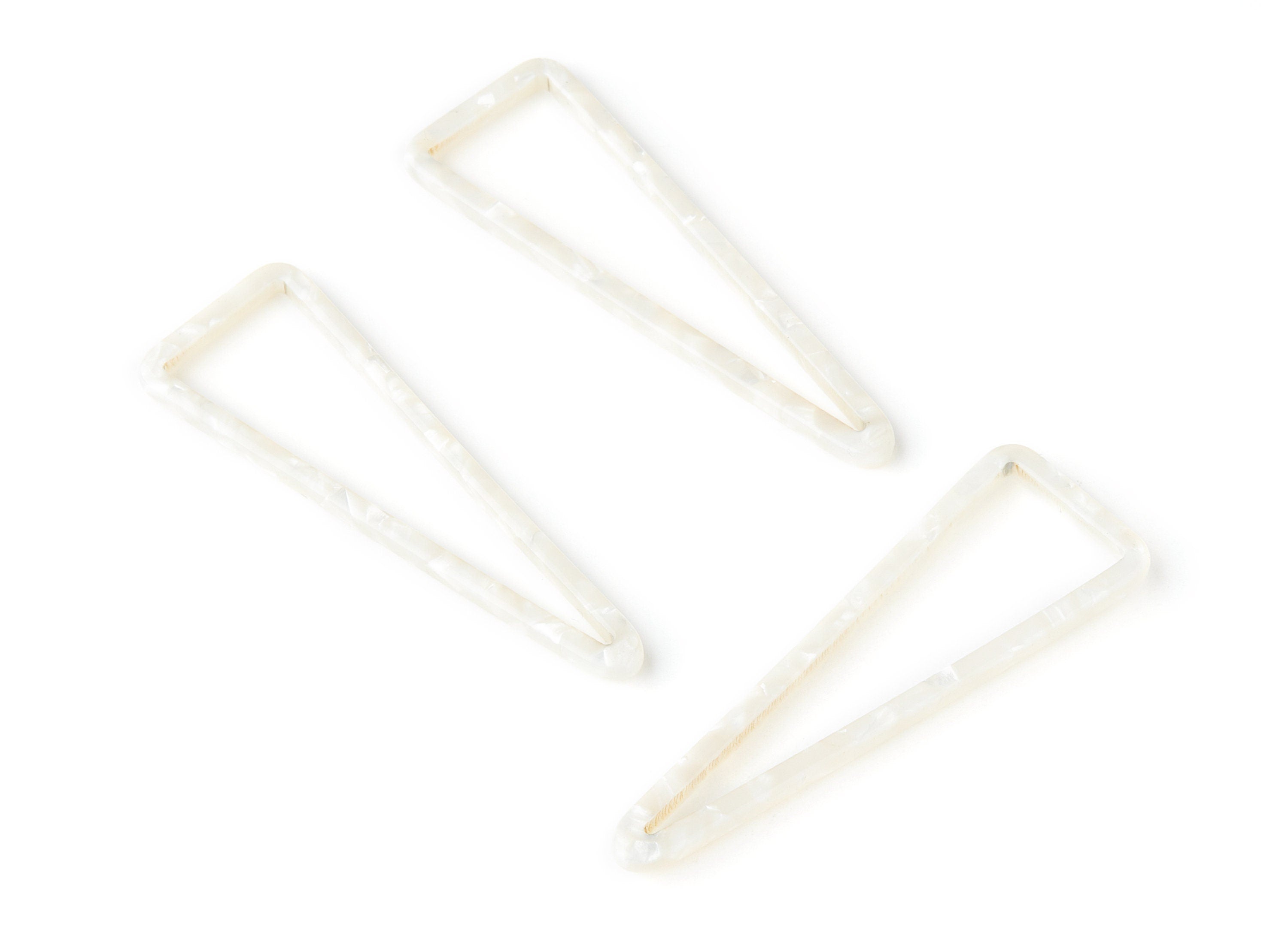 Acetate Triangle Earring Charms - Triangle Pendant - Earring Findings - Jewelry Supplies - Color Code: A33 - 55.5x18.65x2.6mm - AC1358O - DOMEDBAZAAR