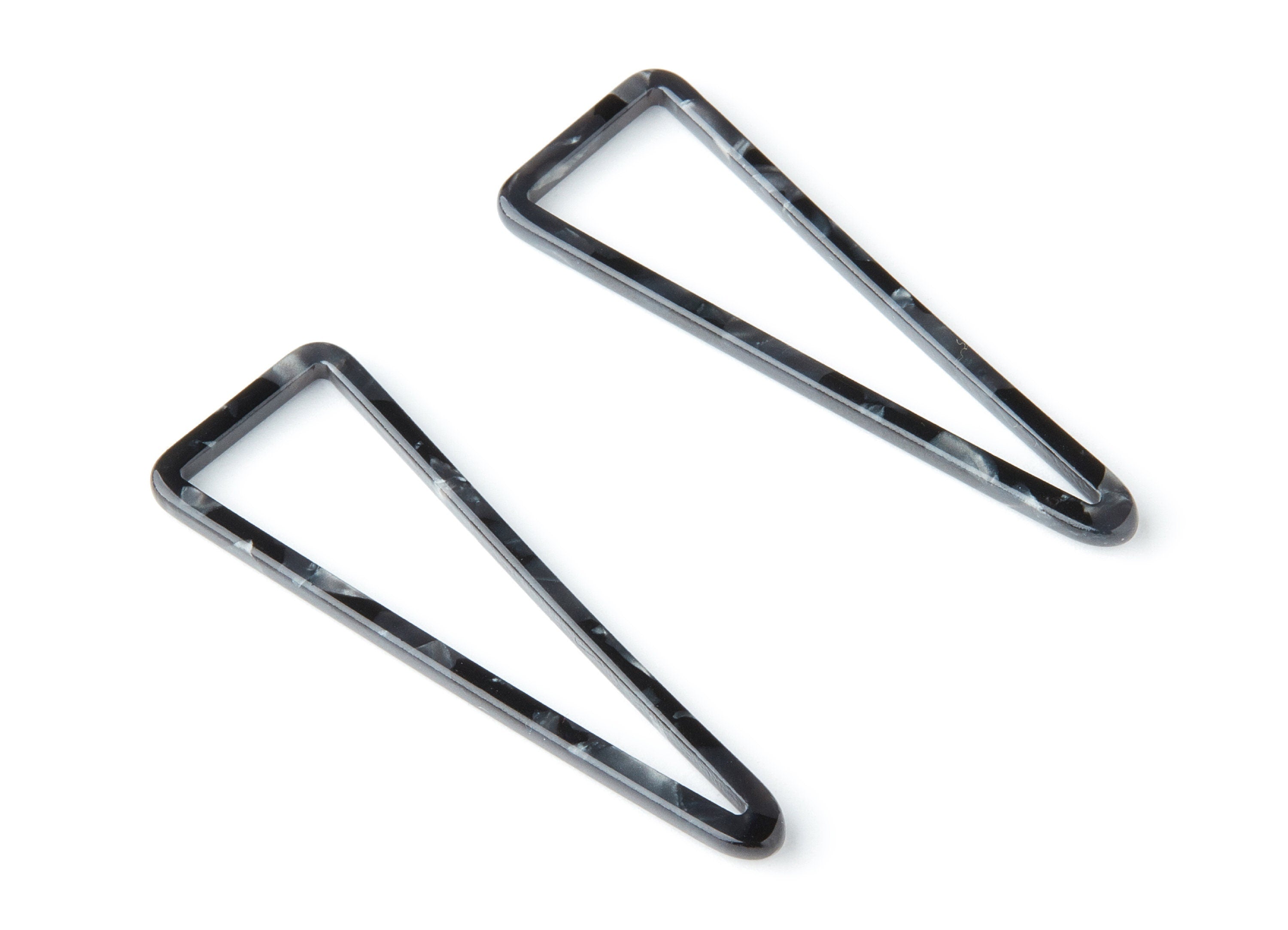 Acetate Triangle Earring Charms - Triangle Pendant - Earring Findings - Jewelry Supplies - Color Code: A48 - 55.5x18.65x2.6mm - AC1358U - DOMEDBAZAAR