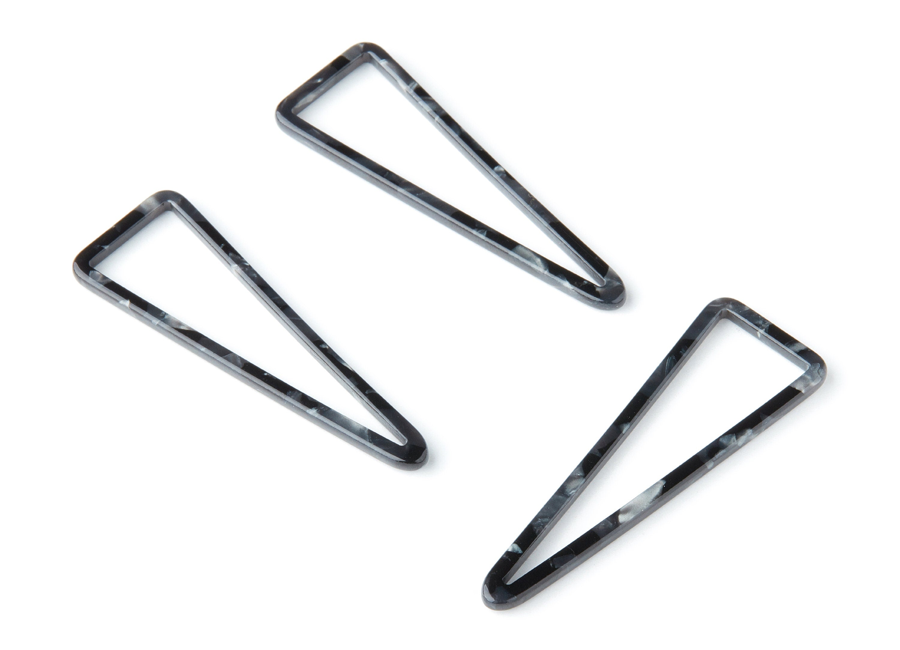 Acetate Triangle Earring Charms - Triangle Pendant - Earring Findings - Jewelry Supplies - Color Code: A48 - 55.5x18.65x2.6mm - AC1358U - DOMEDBAZAAR