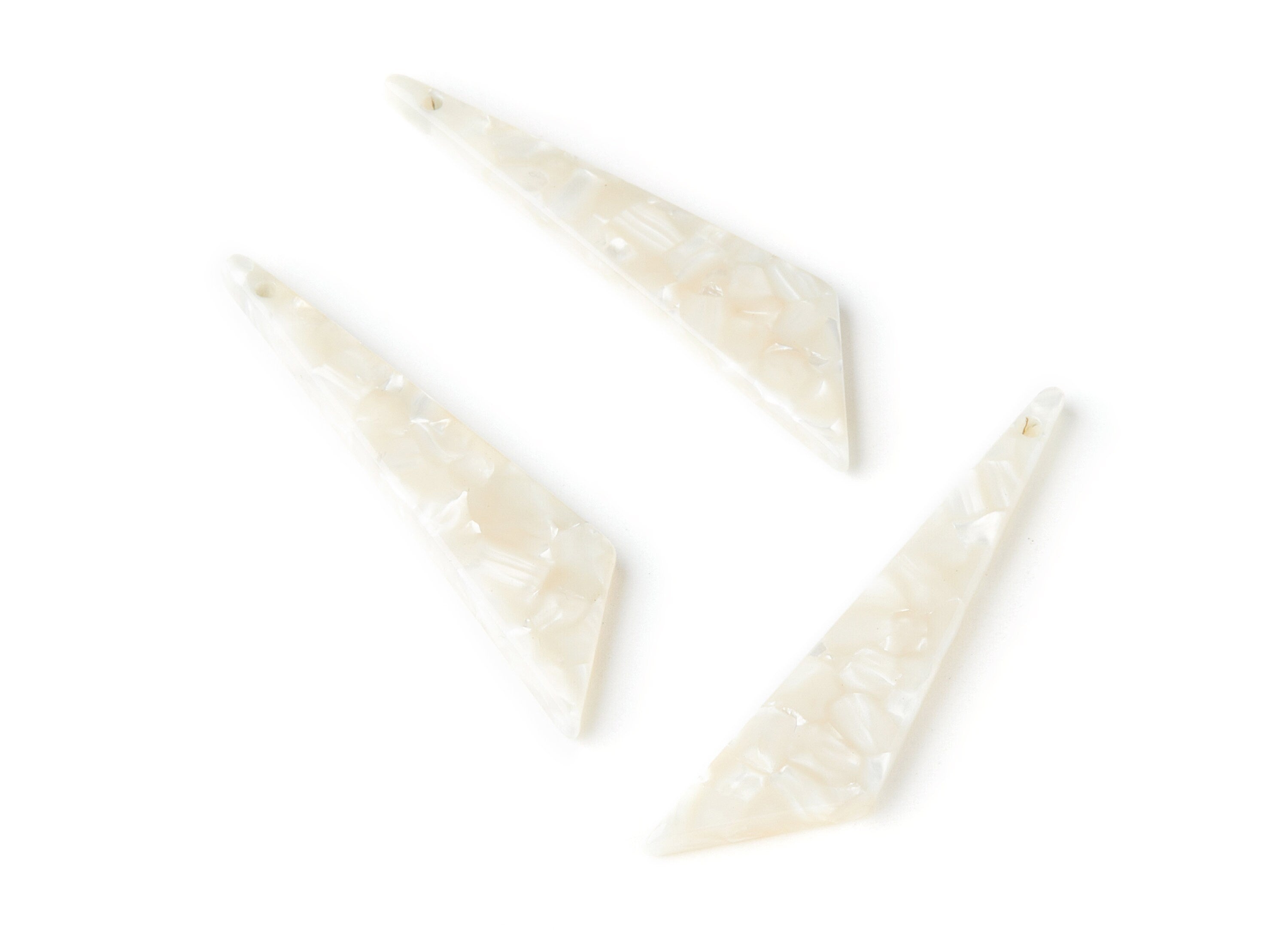 Acetate Triangle Earring Charms - Triangle Pendant - Earring Findings - Jewelry Supplies - Color Code: A33 - 51.44x11.42x2.81mm - AC1352B - DOMEDBAZAAR