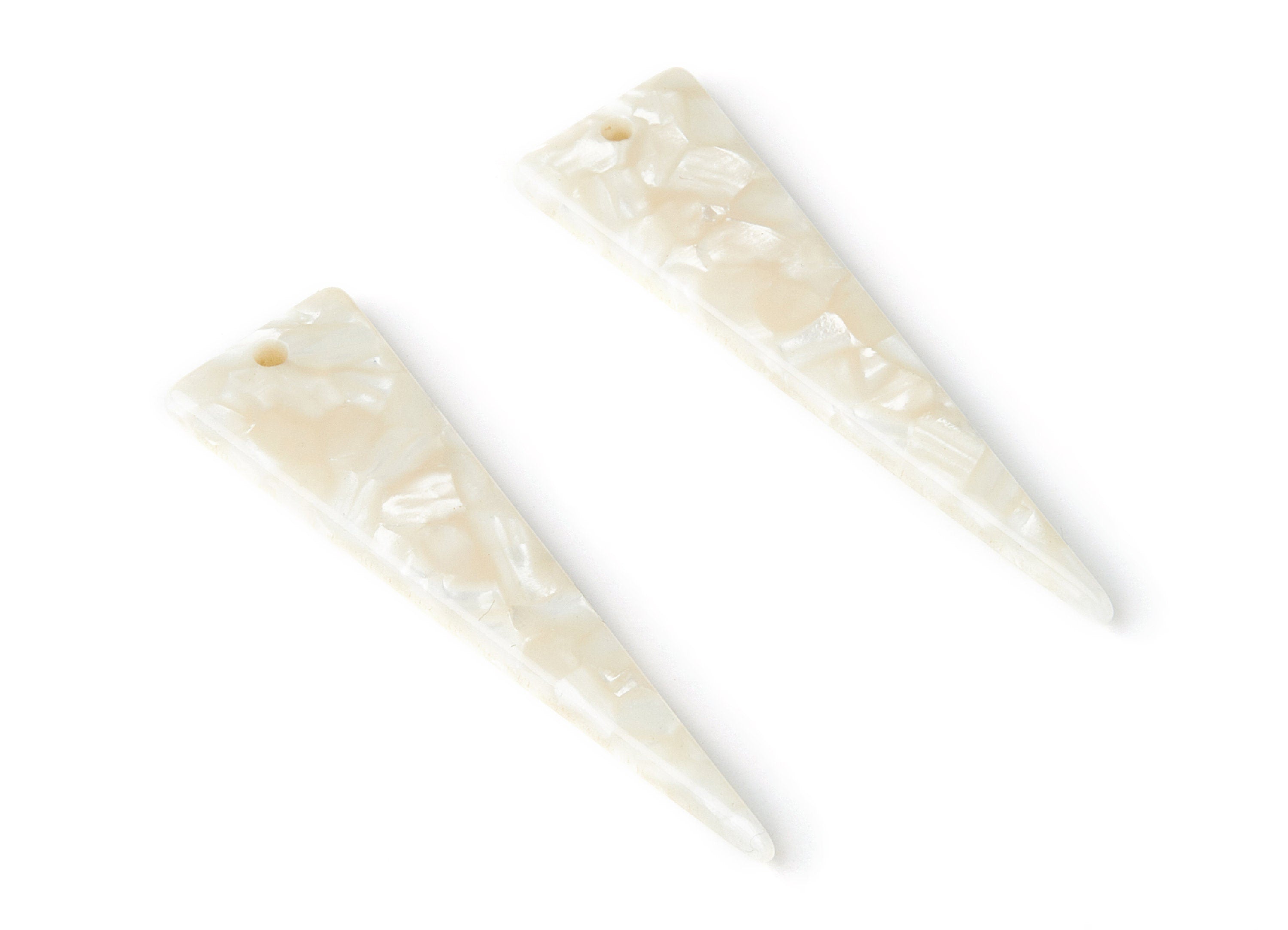 Acetate Triangle Earring Charm - Triangle Pendant - Earring Findings - Jewelry Supplies - Color Code: A33 - 49x13.5x2.66mm - AC1370V - DOMEDBAZAAR