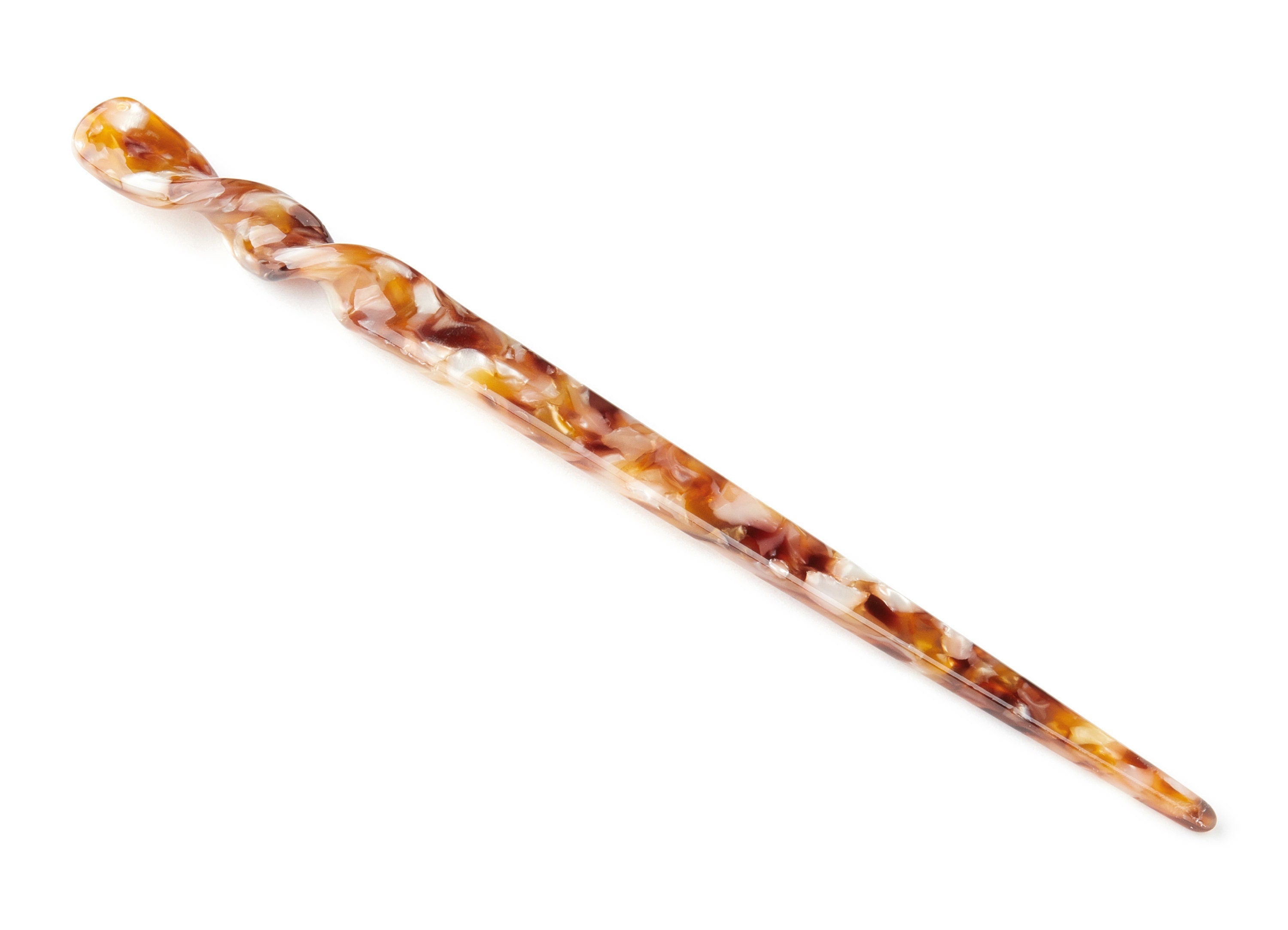 Acrylic Hair Stick Charms - Acrylic Celluloid Acetate - 1 Hole - Stick Shaped Hair Pin - 18.5x12x4.3mm - AC1401E - DOMEDBAZAAR