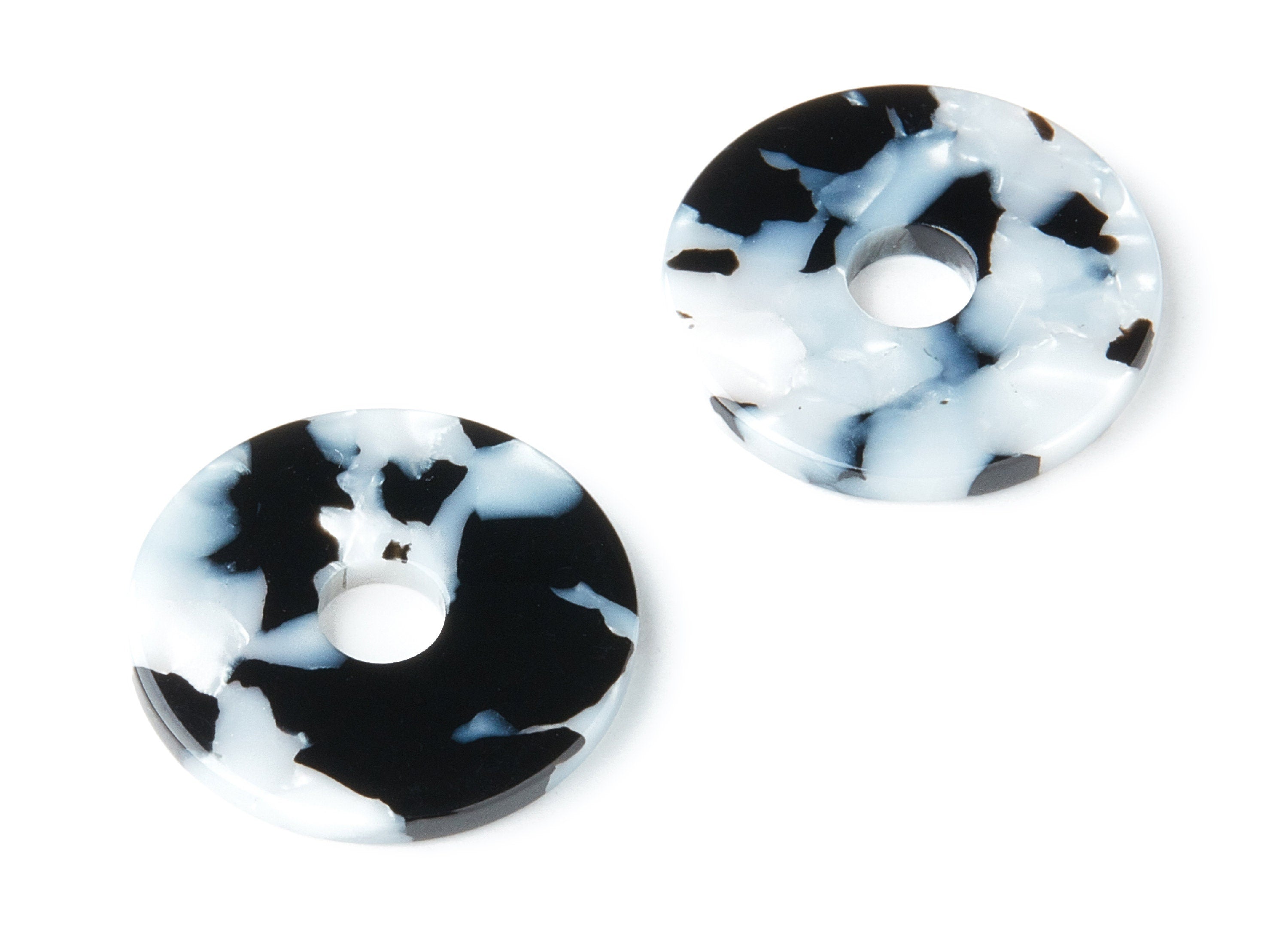 Acetate Coin Charms - Round Earring and Pendant - Earring Findings - Jewelry Supplys - Color Code: A15 - 24.75x24.75x2.6mm - AC1400D - DOMEDBAZAAR