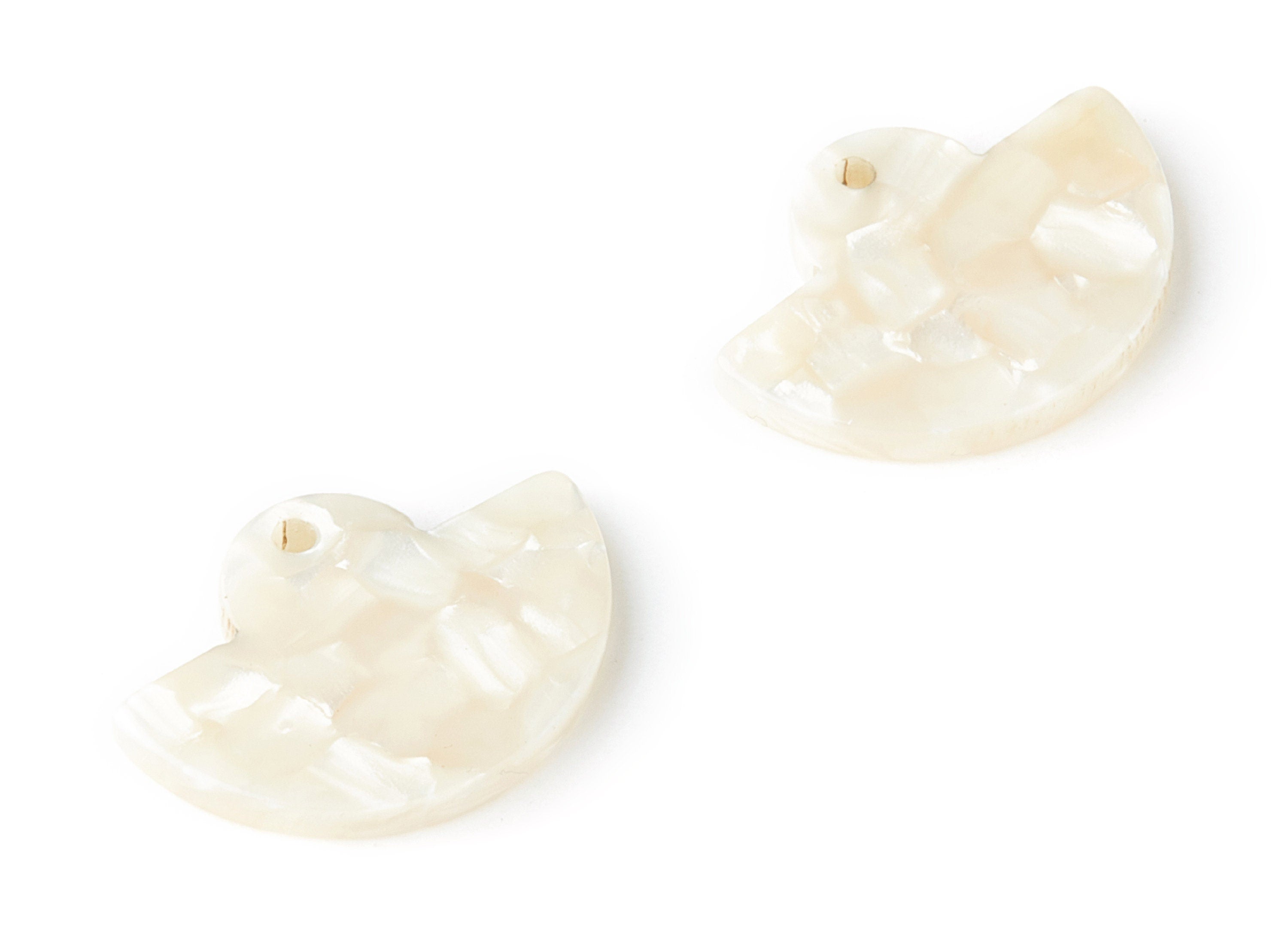Acetate Fan Earring Charms - Acrylic Fan Pendant - Earring Findings - Jewelry Supplies - Color Code:A33 - 23.64x17.3x2.83mm - AC1376U - DOMEDBAZAAR