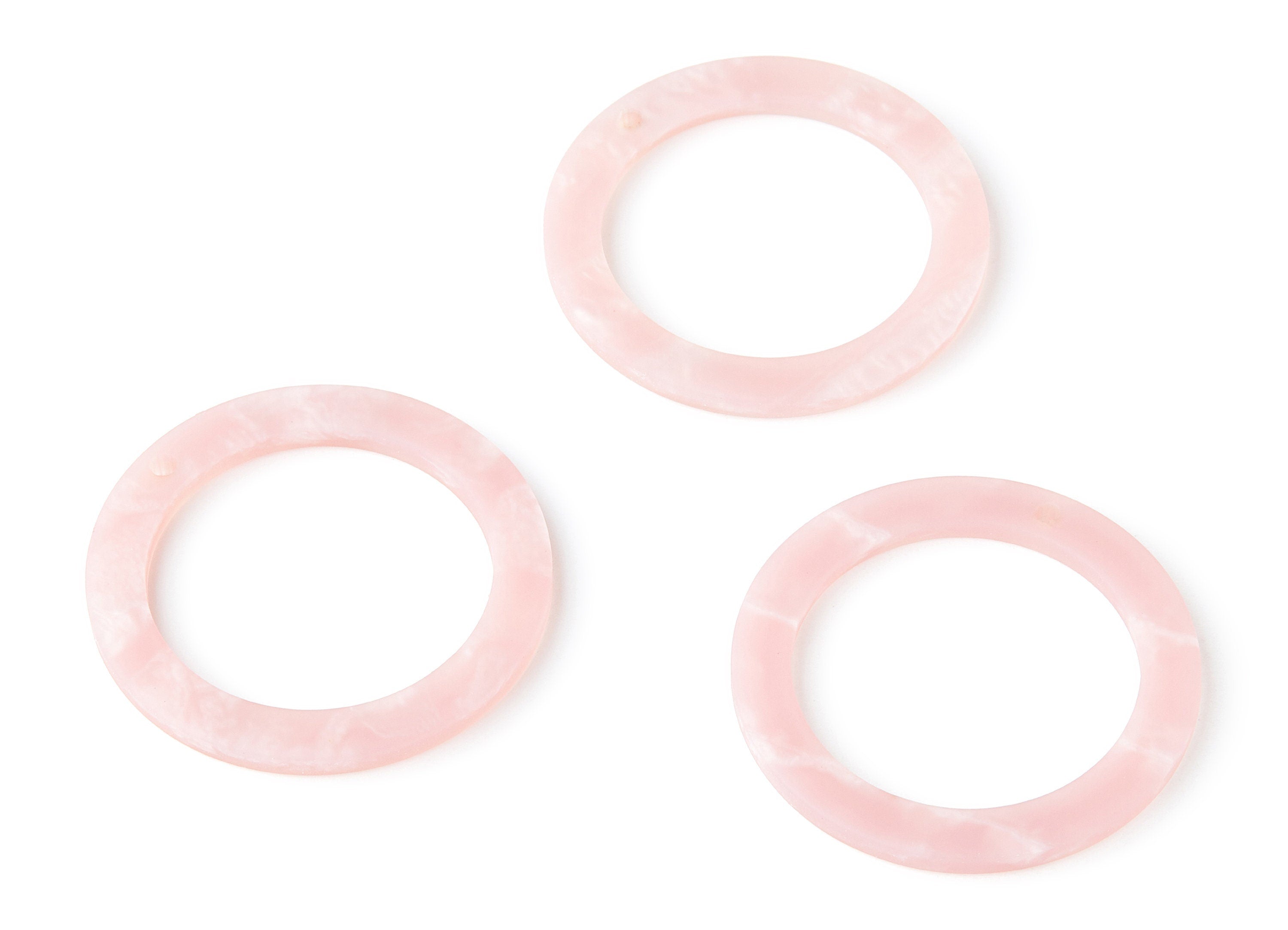 Acrylic Circle Earring Charms - Acrylic Circle Pendant - Earring Findings - Jewelry Supplie - Color Code: A229 - 39.78x39.78x3mm - AC1272A - DOMEDBAZAAR