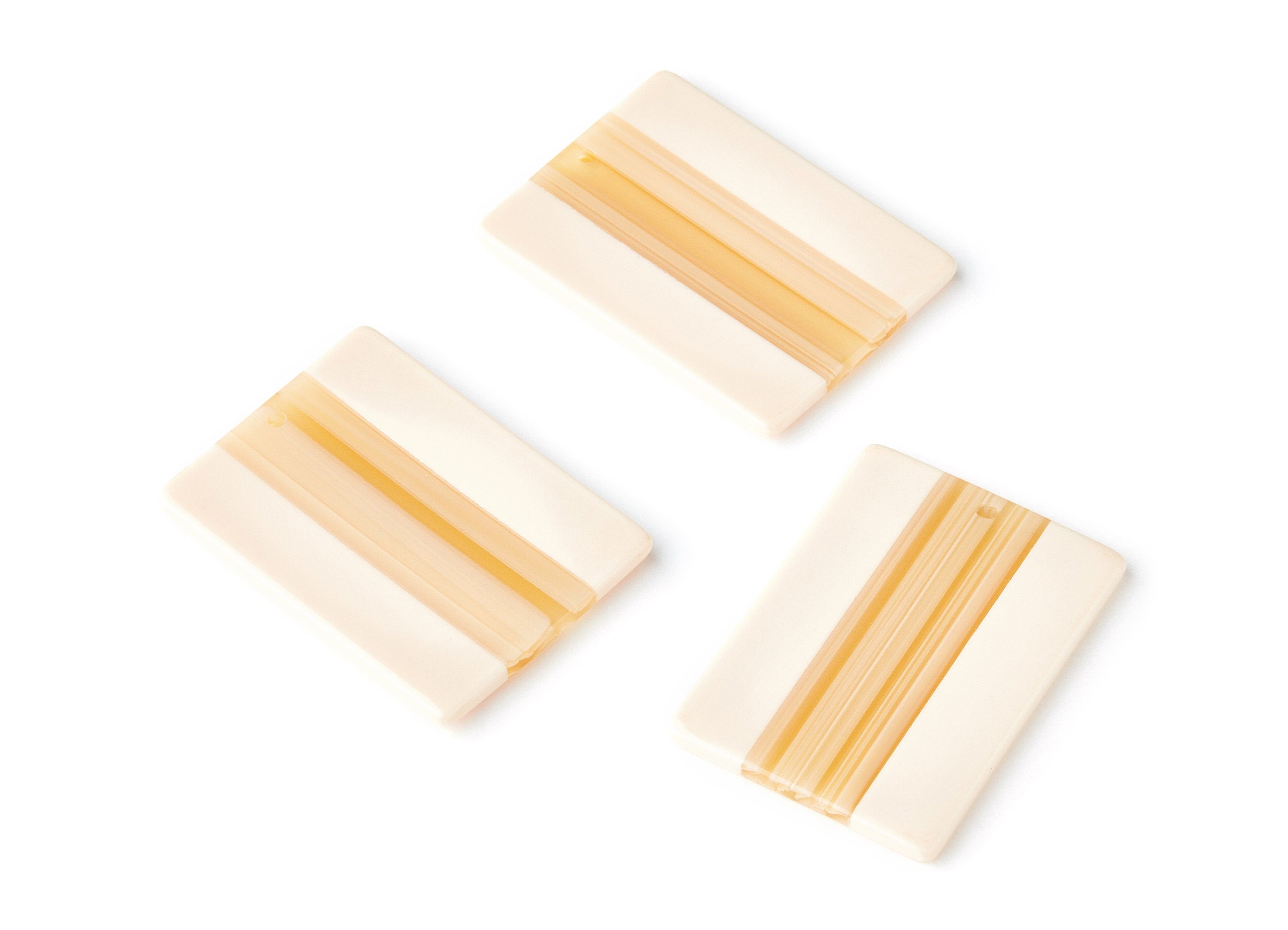 Acetate Rectangle Earring Charms - Rectangle Pendant - Earring Findings - Jewelry Supplies - Color Code:A280 - 40.15x29.53x2.71mm - AC1383A - DOMEDBAZAAR