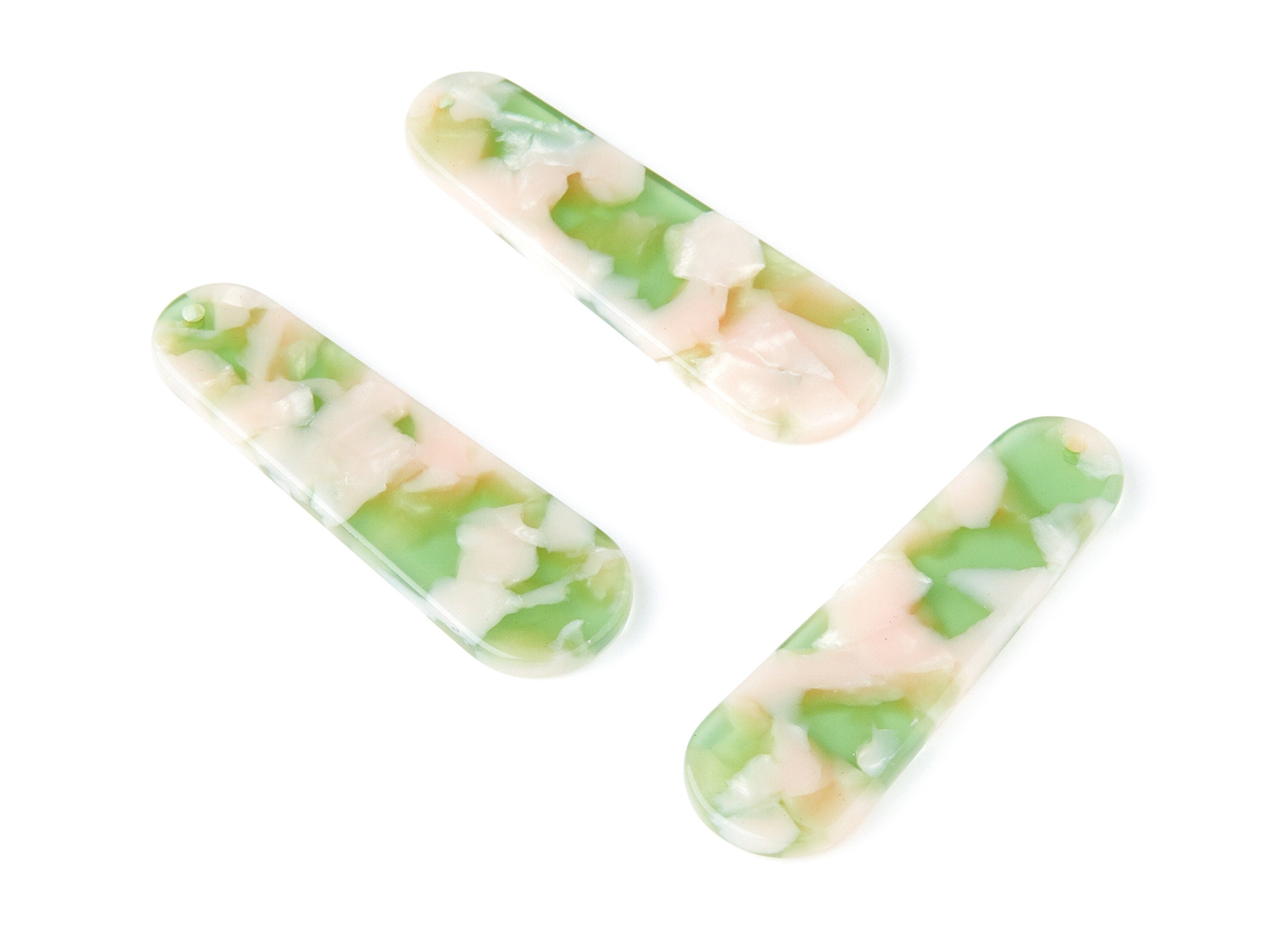 Acetate Rod Earring Charms - Rod Shaped Pendant - Earring Findings - Jewelry Supplies - Color Code: A38 - 44.73x13.74x2.78mm - AC1380V - DOMEDBAZAAR