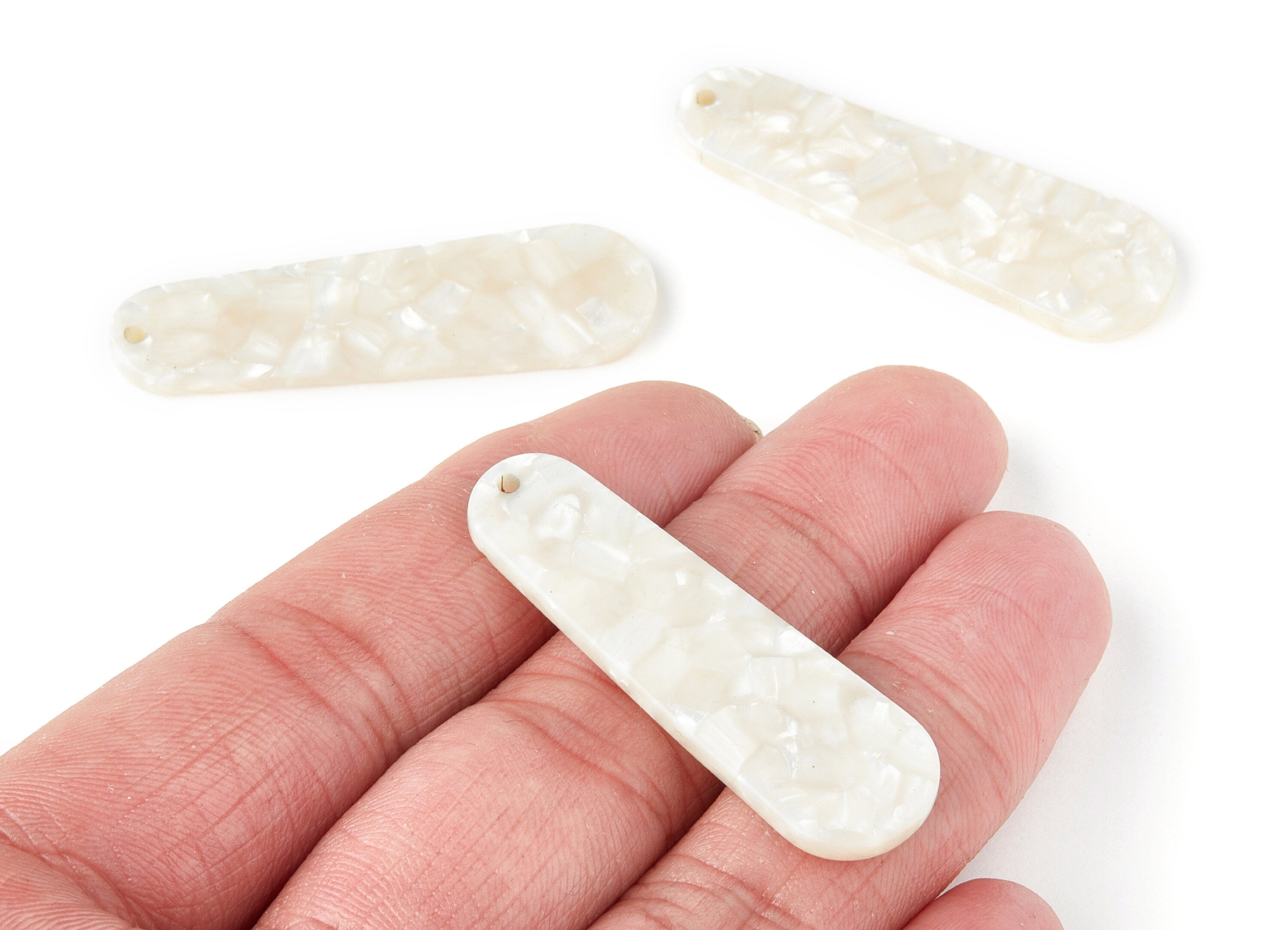 Acetate Rod Earring Charms - Rod Shaped Pendant - Earring Findings - Jewelry Supplies - Color Code: A33 - 44.73x13.74x2.78mm - AC1380D - DOMEDBAZAAR