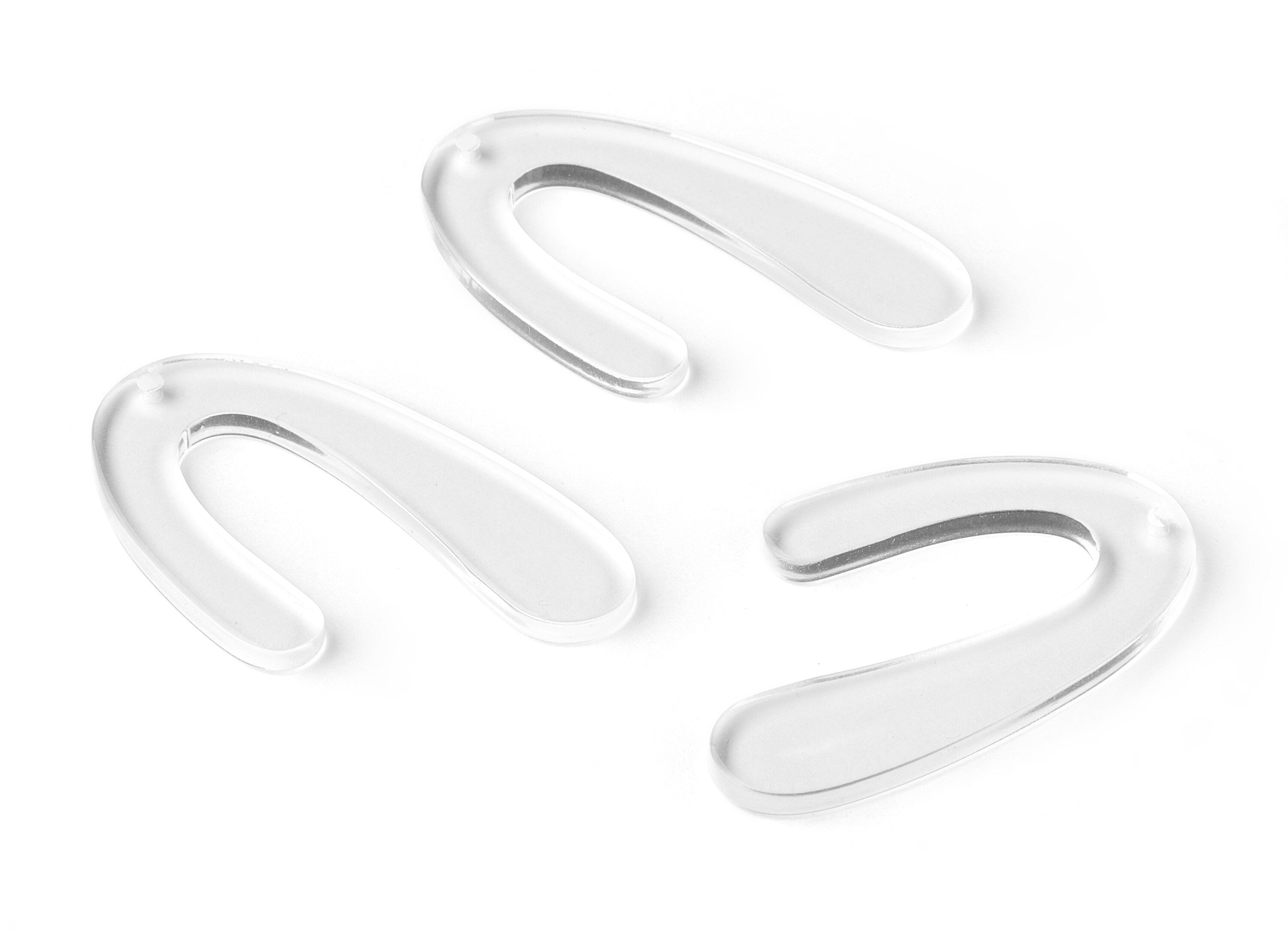 Acrylic U Charms - U Earrings and Pendant - Earring Findings - Necklace Pendant - Color Code: A63 - 44.48x27.05x2.86mm - AC1083-A63 - DOMEDBAZAAR