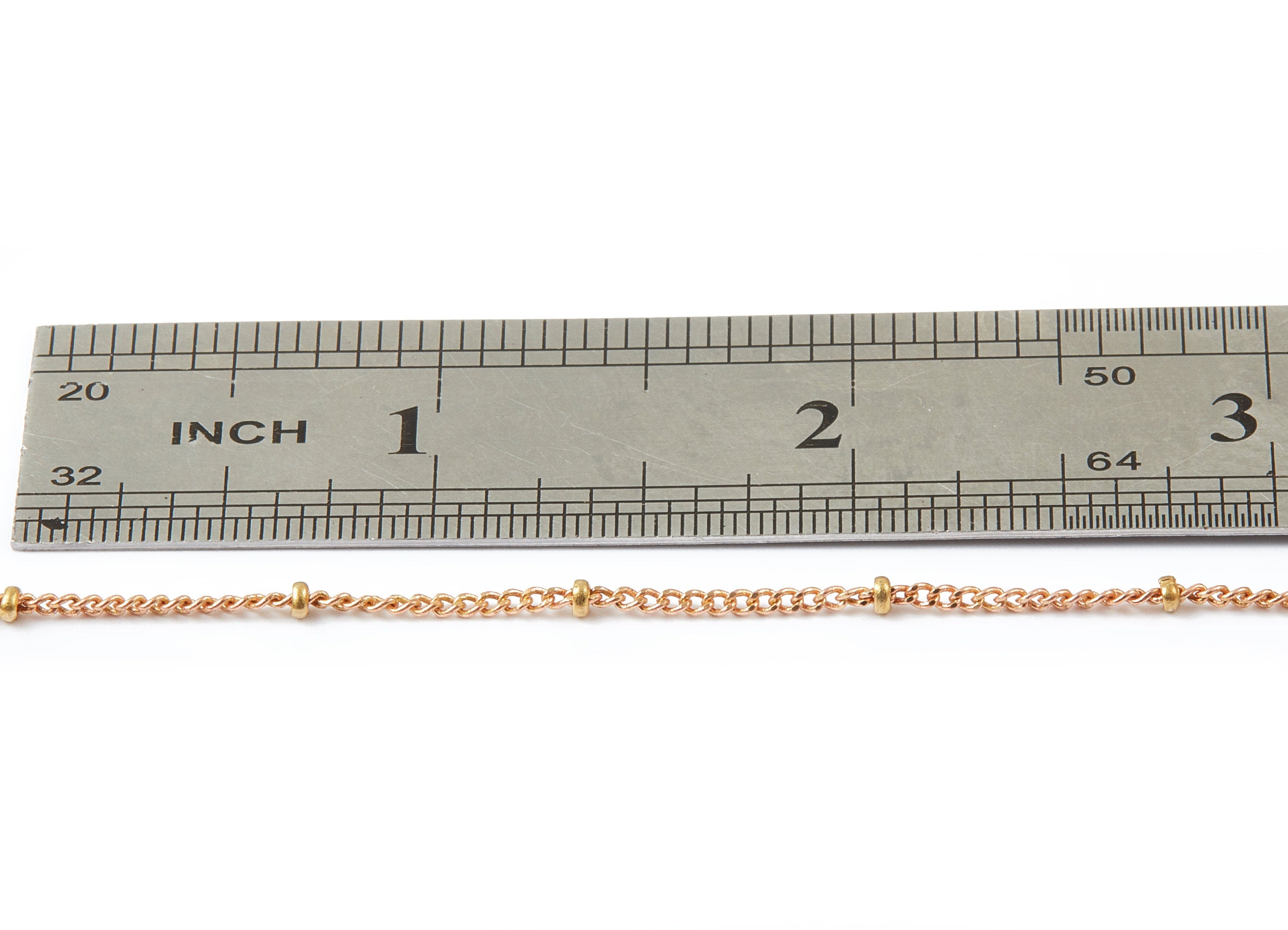 Ball Satellite Curb Chain - Brass Chain- Raw Brass Soldered - 0.08" x 0.06" x 0.02" - for Necklace Bracelet Jewellery Making - CC1087 - DOMEDBAZAAR